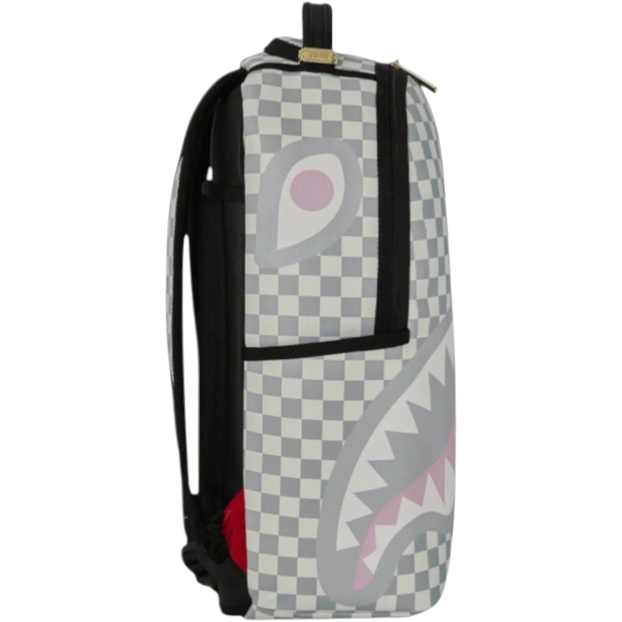 Sprayground Cream Check Side Drip Backpack - CREAM Thumbnail View 3