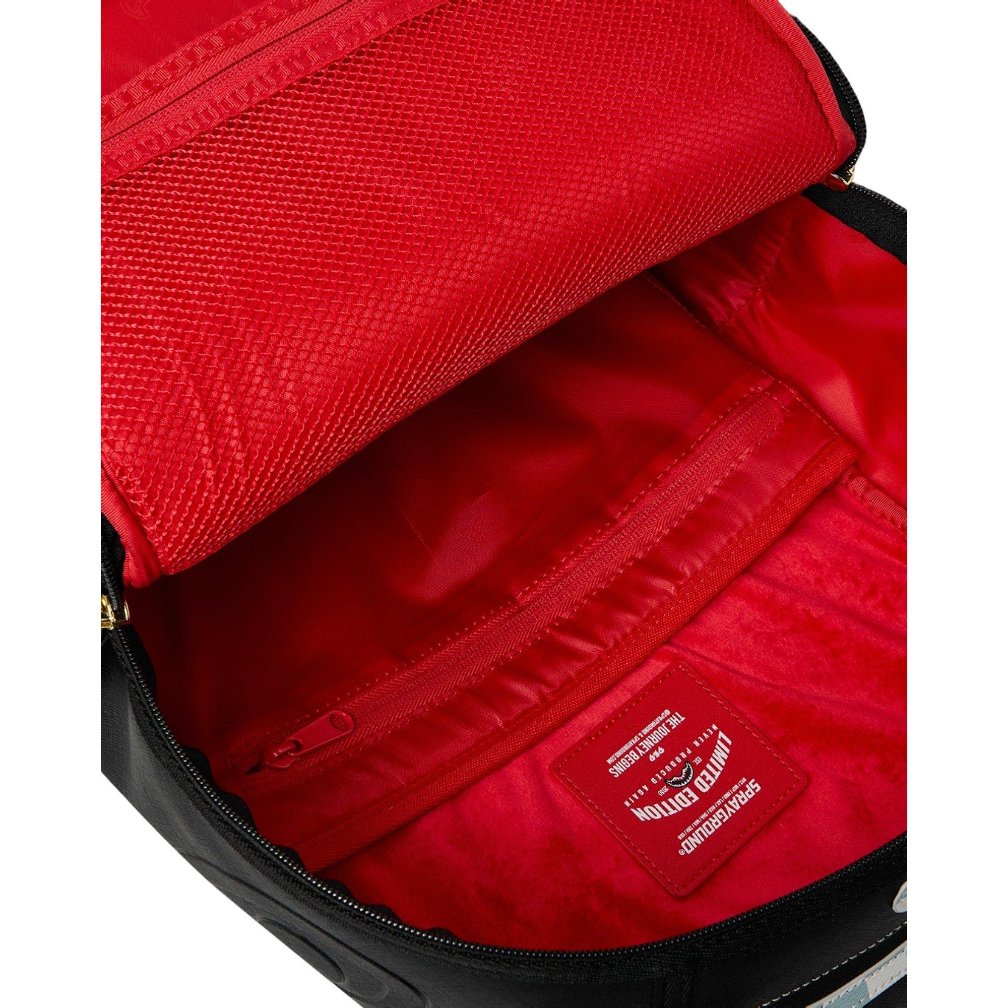 Sprayground Cream Check Side Drip Backpack - CREAM Thumbnail View 8