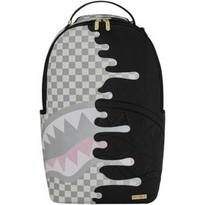 Sprayground Cream Check Side Drip Backpack