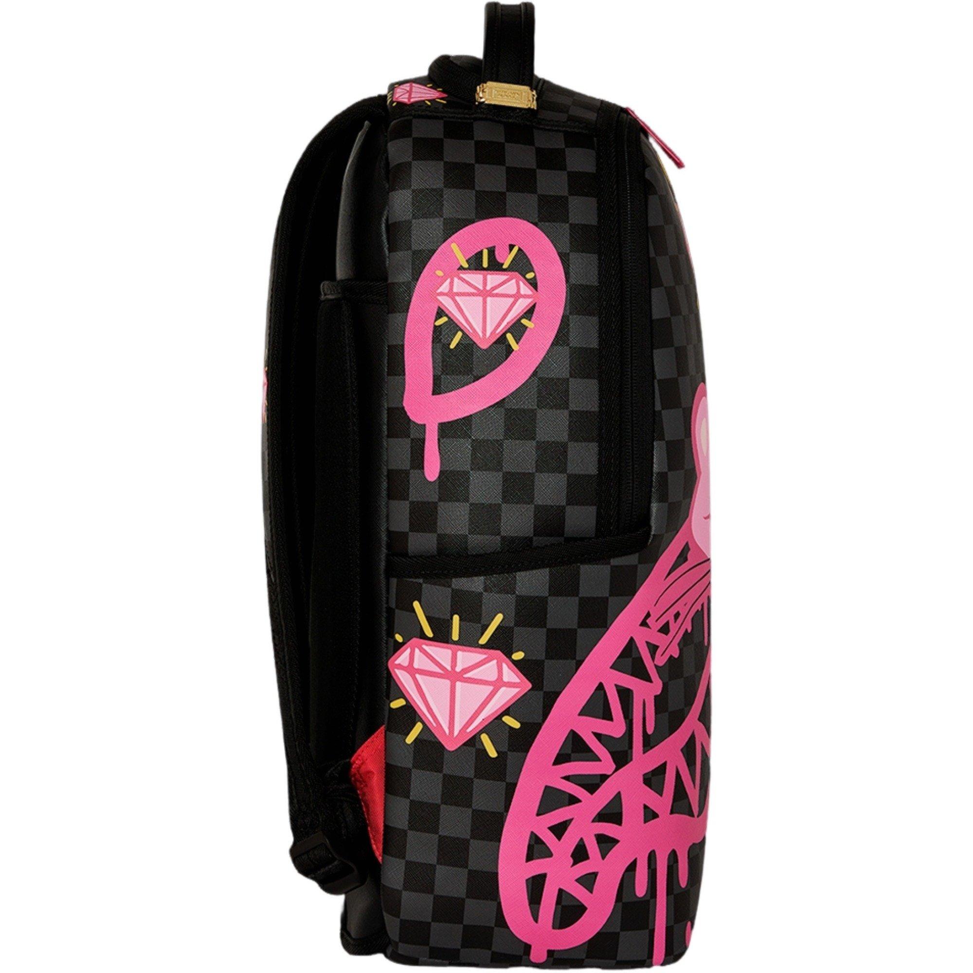 Sprayground Pink Panther Drippy Diamonds Backpack