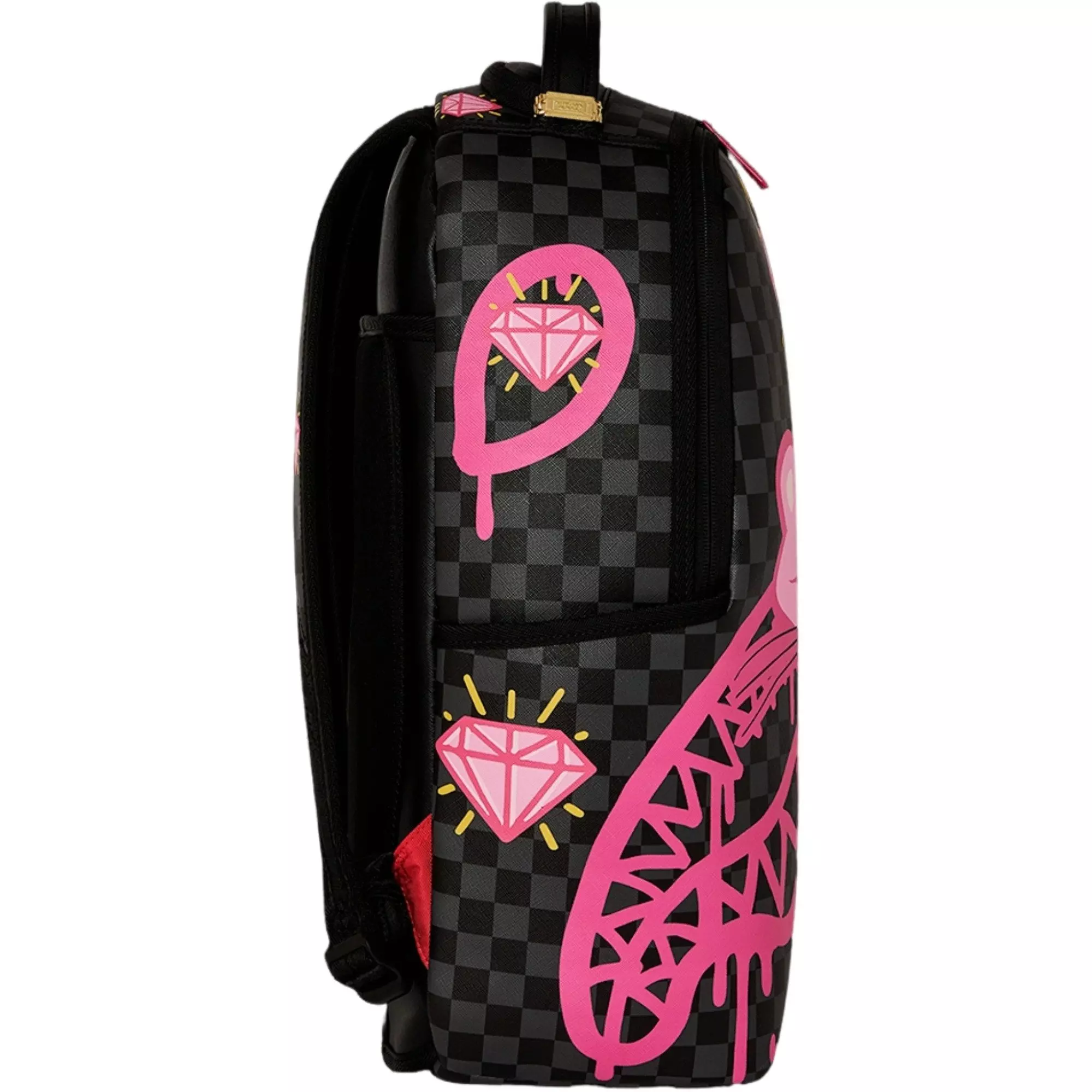 Sprayground Pink Panther Drippy Diamonds Backpack - MULTI-COLOR