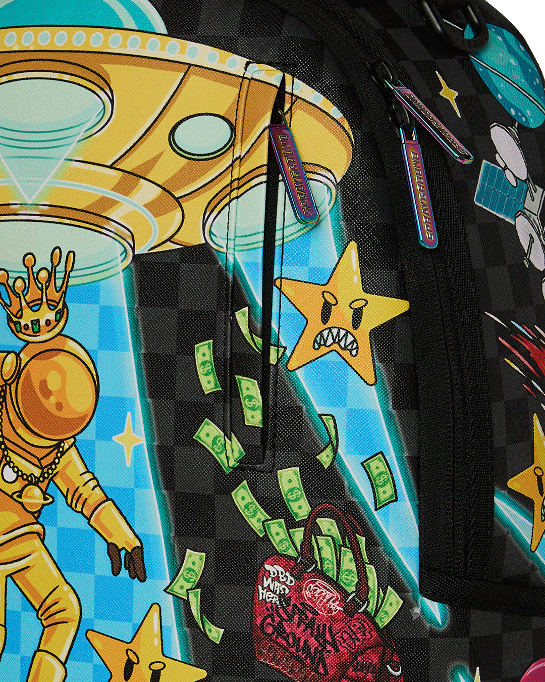 Sprayground Space Warped RMX Backpack - MULTI-COLOR Thumbnail View 6