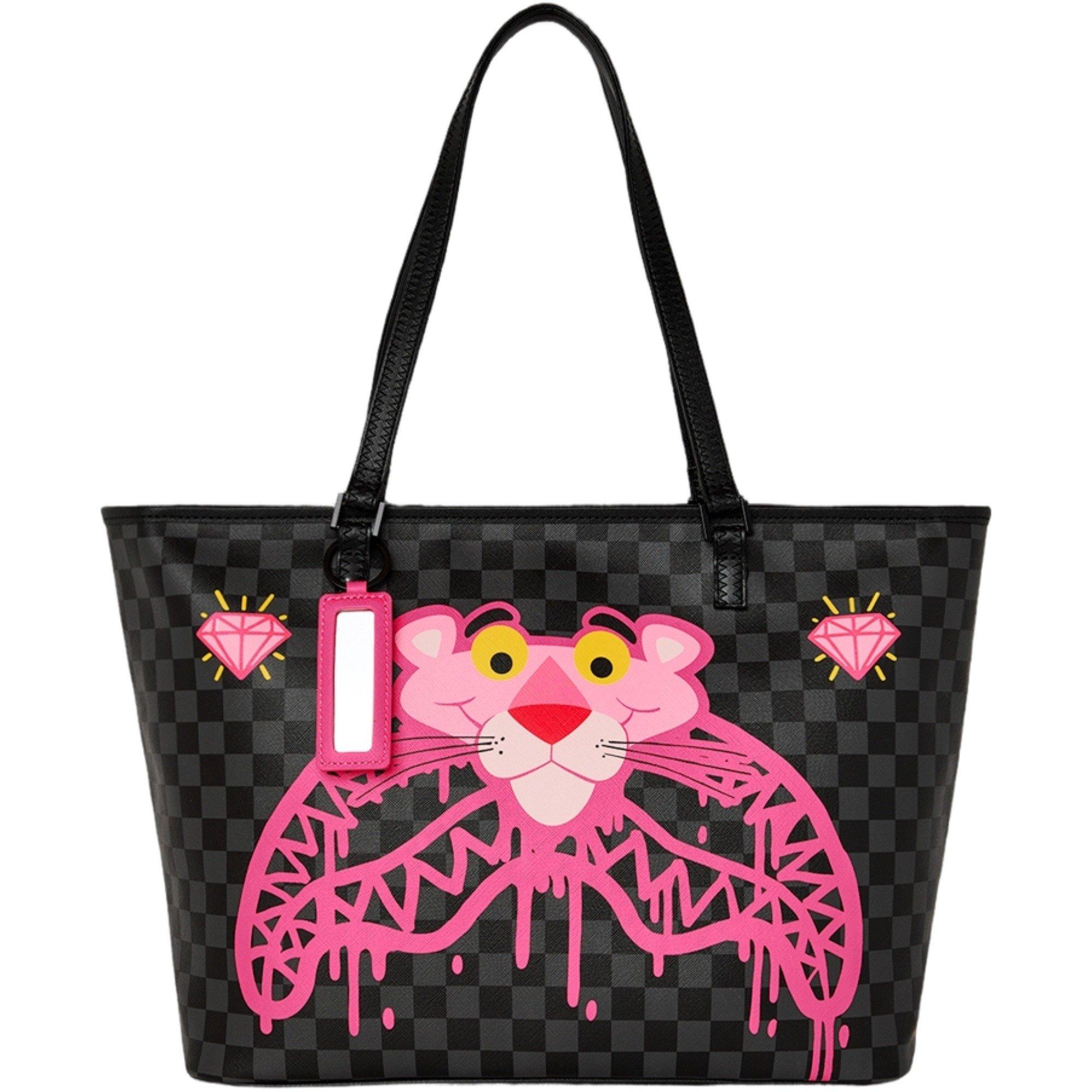 Sprayground Pink Panther Drippy Diamonds Tote Bag