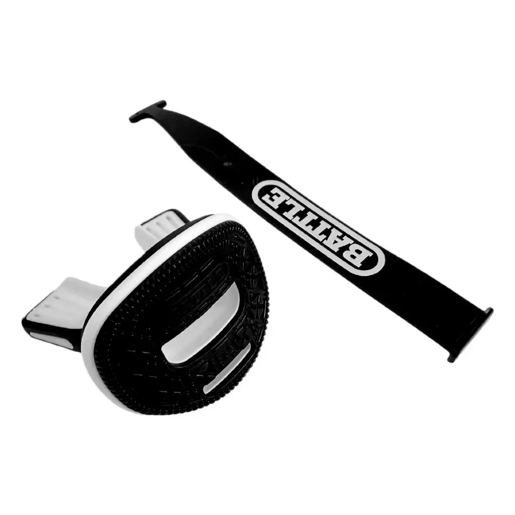 Battle Sports 3D Cookie Speed Football Mouthguard - BLACK/WHITE