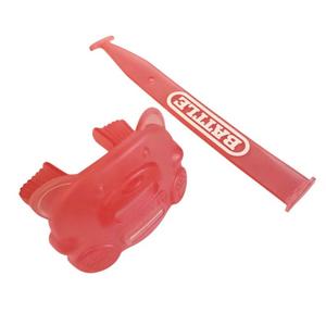 Battle Sports 3D Gummy Bear Speed Football Mouthguard - Red - RED