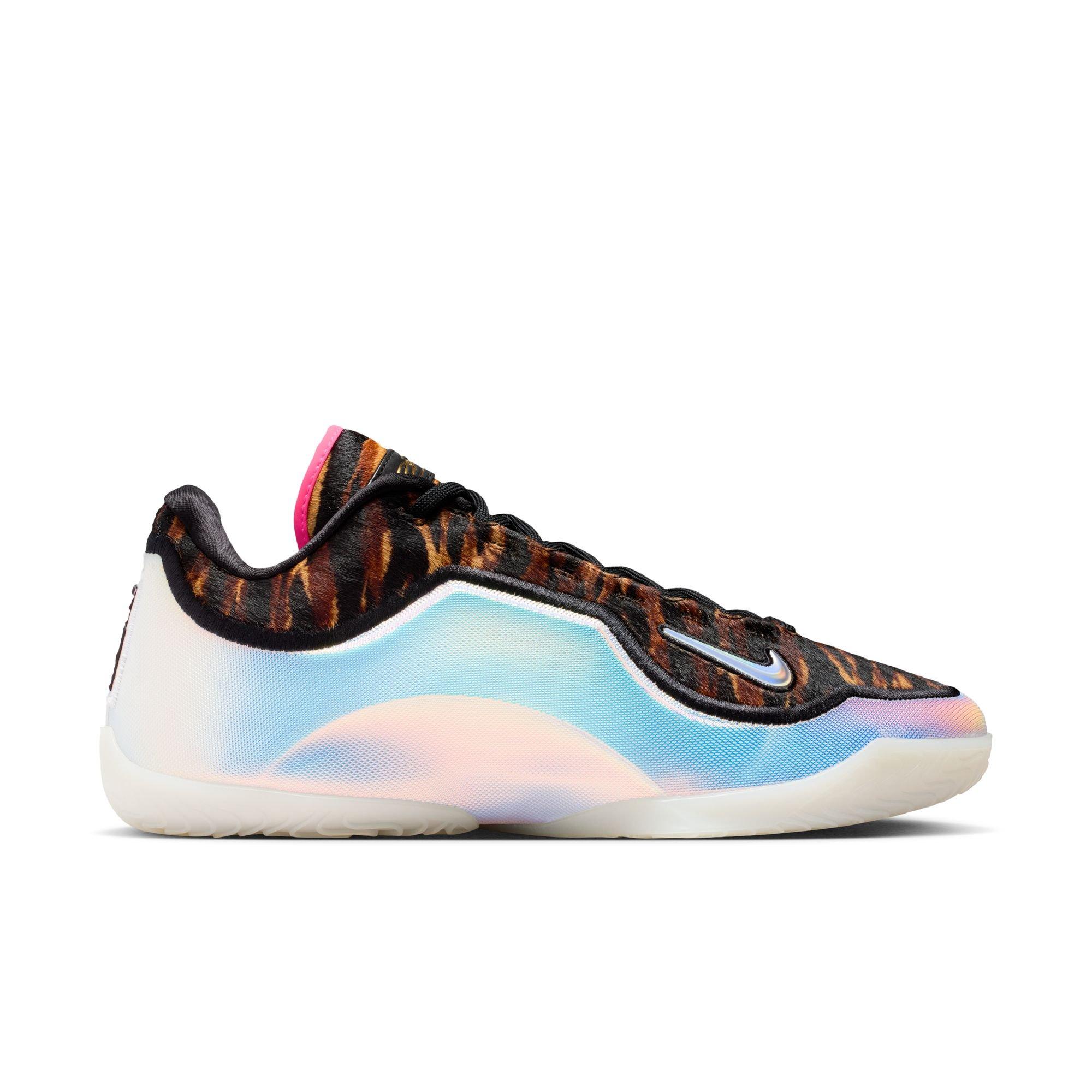 White Nike LeBron James Basketball Shoes