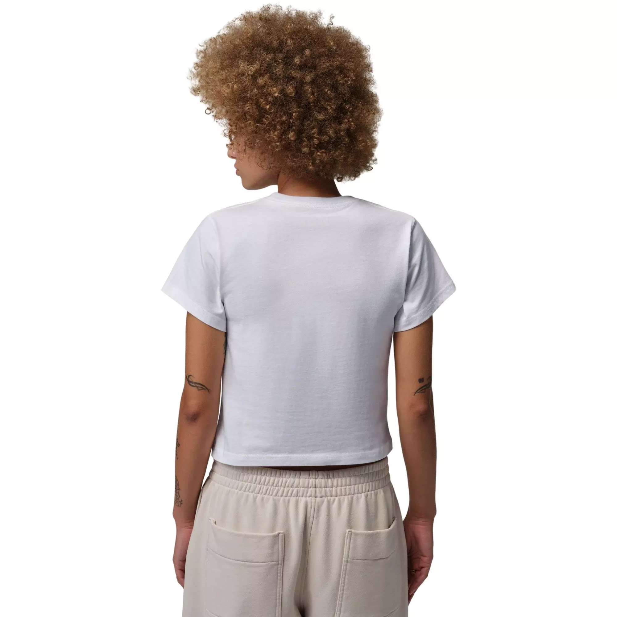 Jordan Women's Brooklyn Graphic Tee - White/Gold - WHITE/GOLD