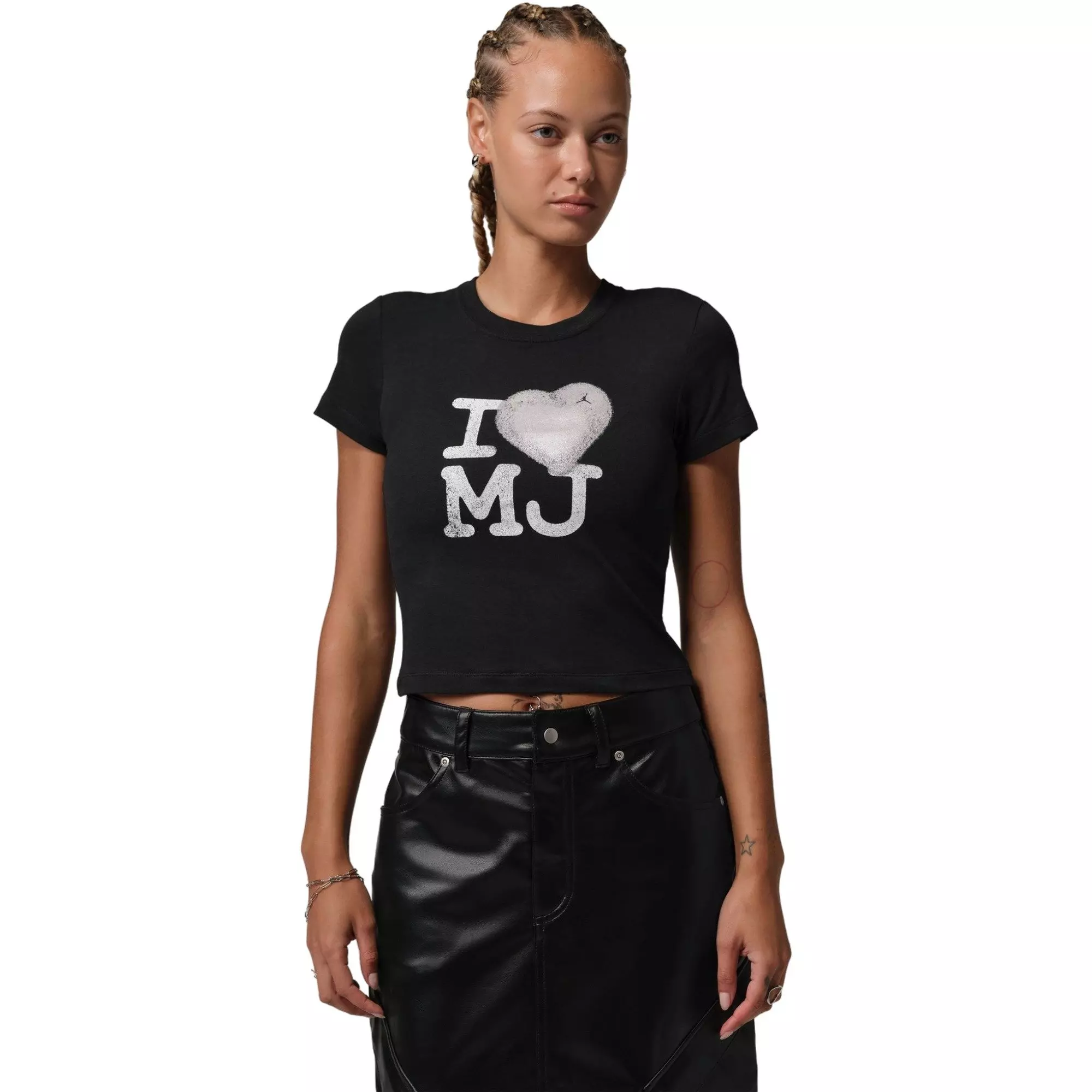 Jordan Women's Flight Graphic Tee - BLACK/SILVER