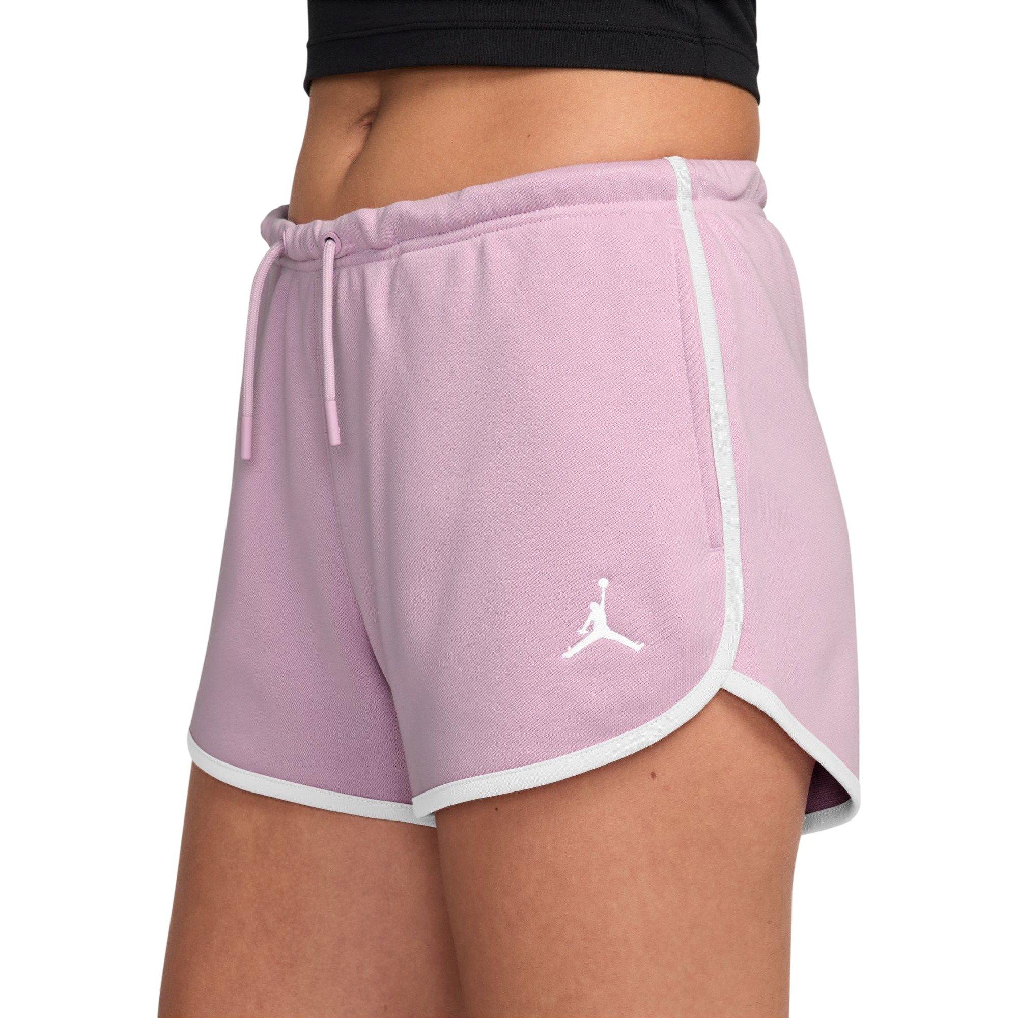 Jordan Women's Brooklyn Fleece Shorts - PINK Thumbnail View 3