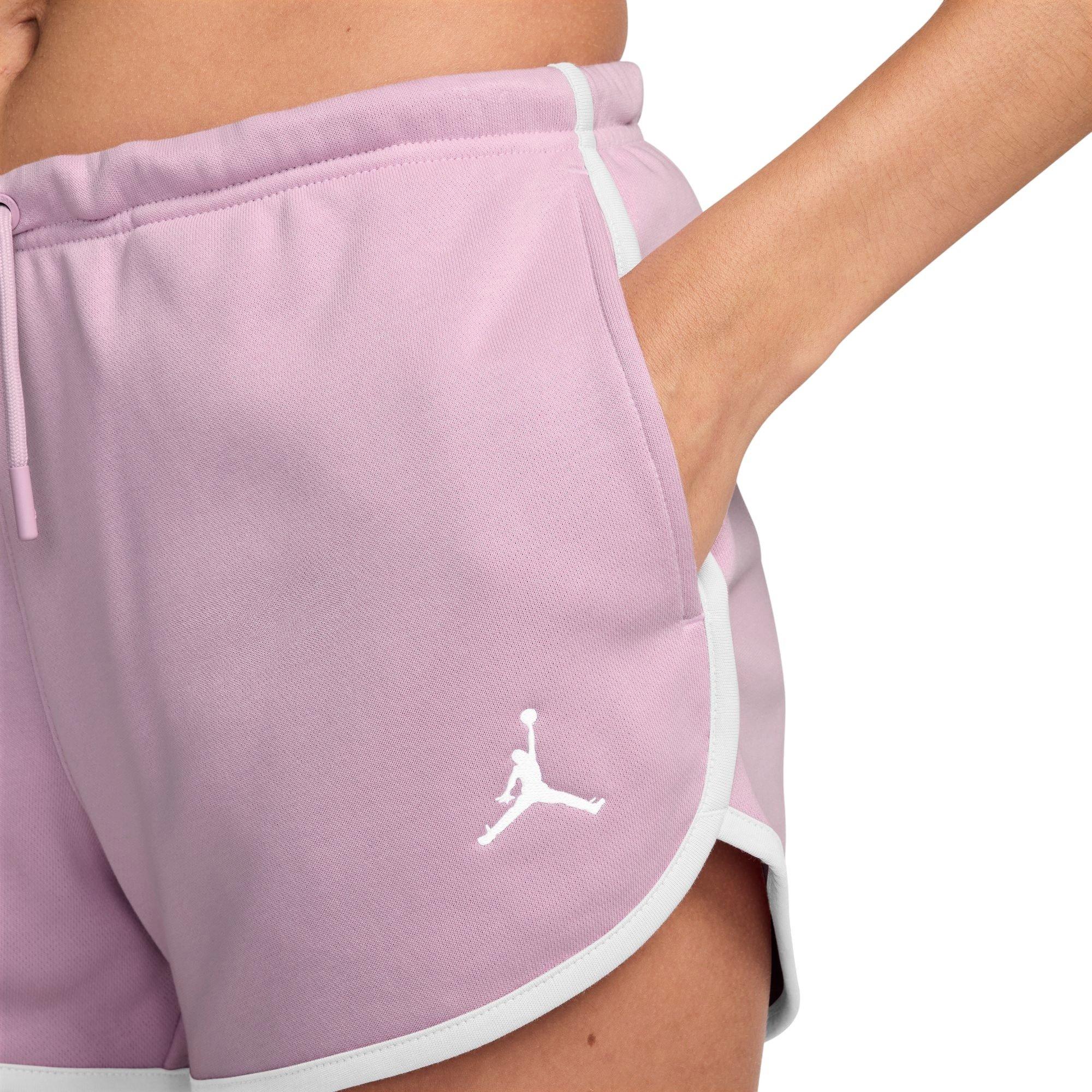 Jordan Women's Brooklyn Fleece Shorts - Pink - PINK Thumbnail View 4