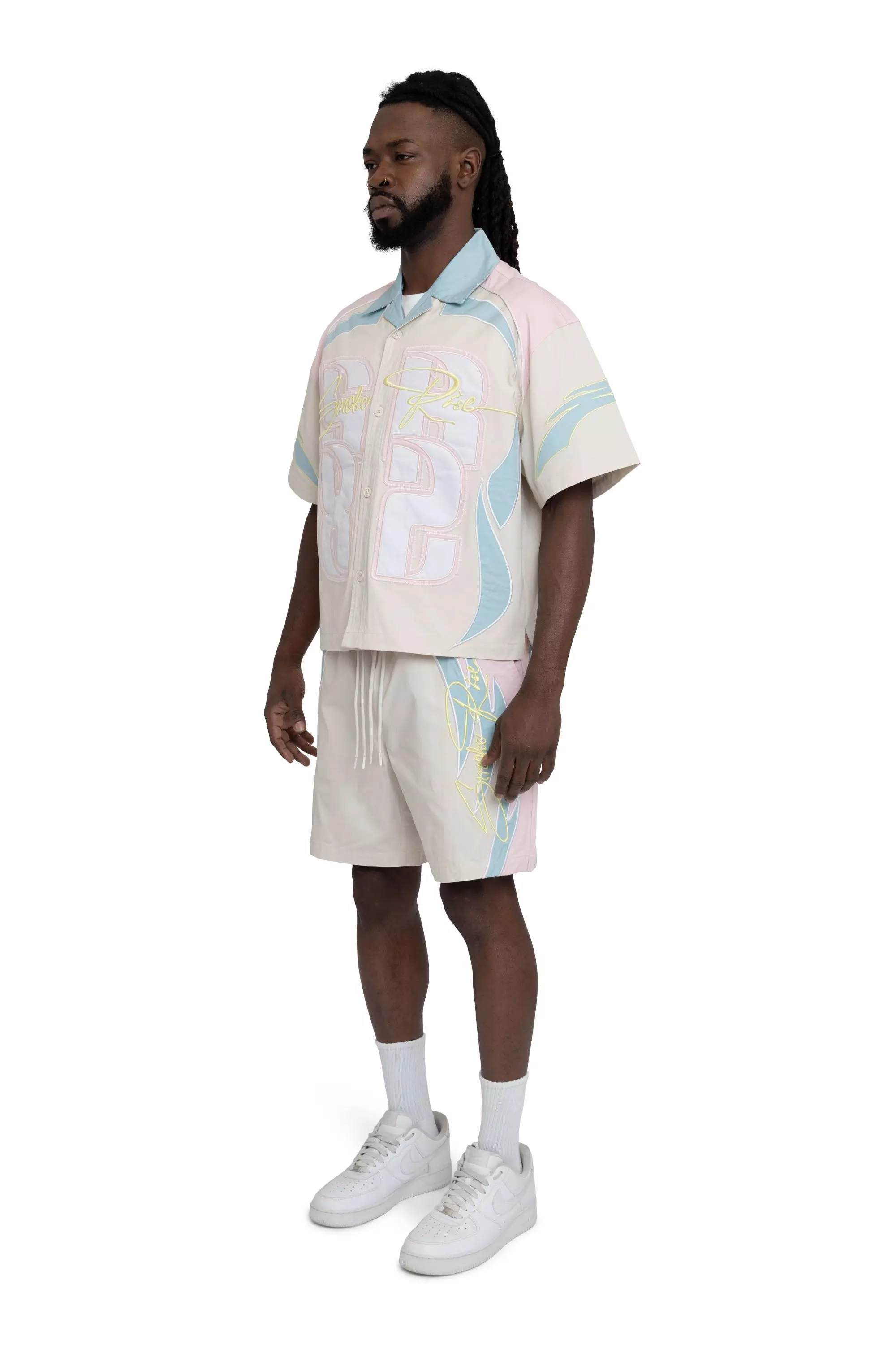 Smoke Rise Men's Seize The Moment Woven Shorts - Pink - PINK