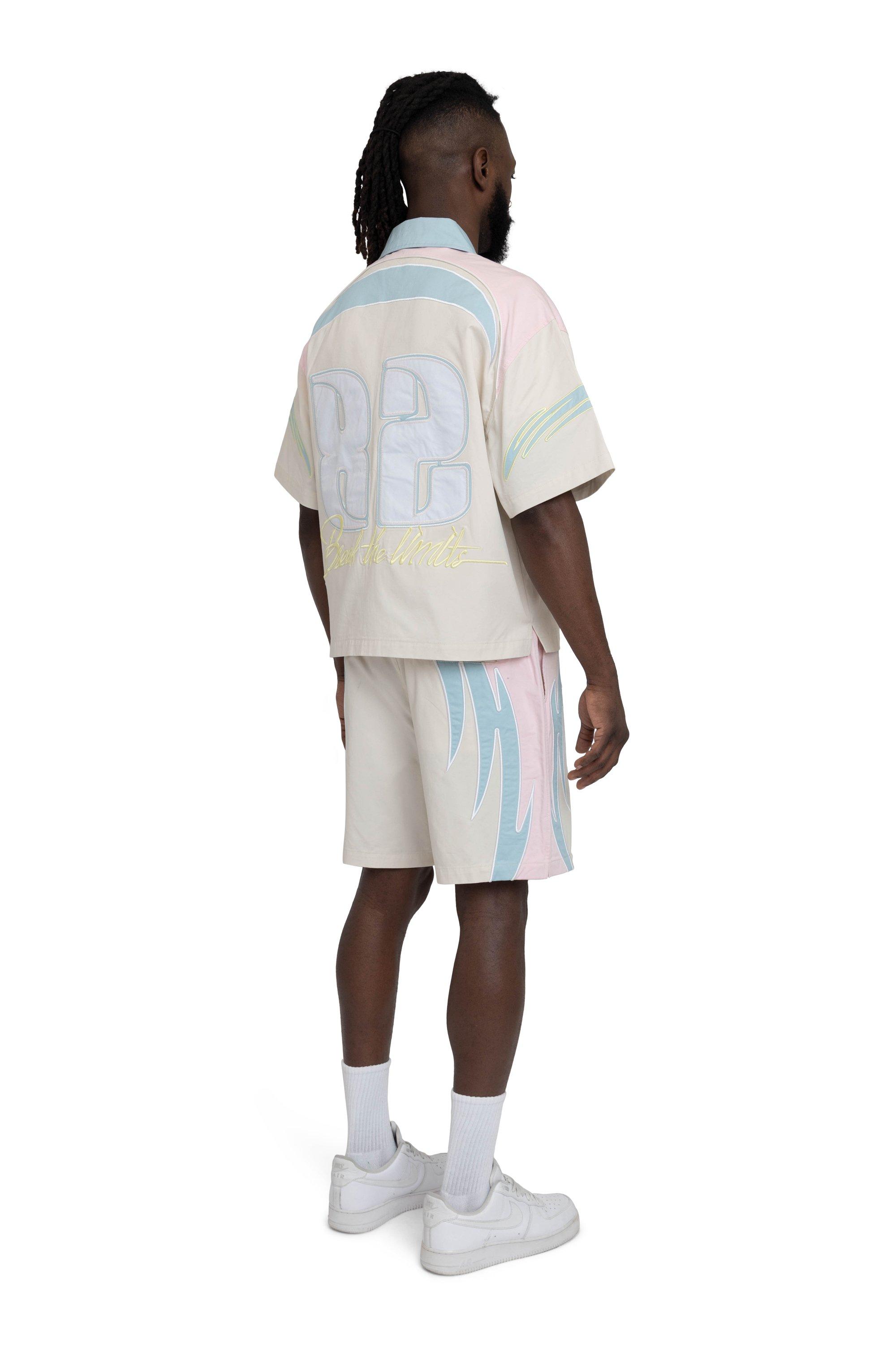 Smoke Rise Men's Seize The Moment Woven Shorts - Pink - PINK Thumbnail View 4