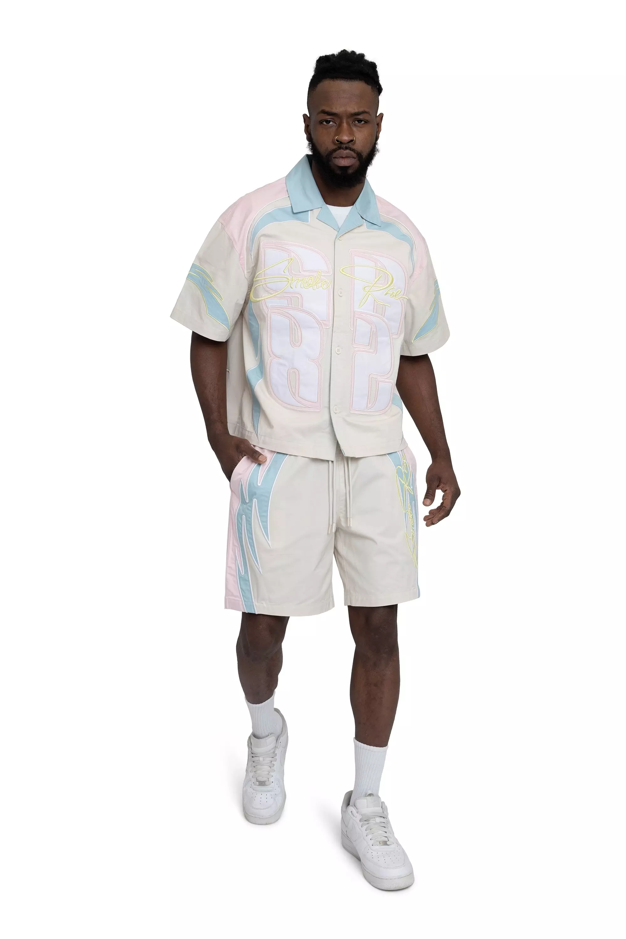 Smoke Rise Men's Seize The Moment Woven Shorts - Pink - PINK