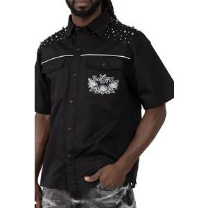 Smoke Rise Men's Noble Steed Twill Shirt - Black