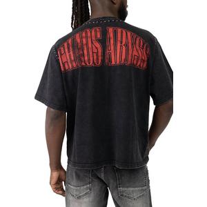 Smoke Rise Men's Chaos Abyss Crop Tee - Black/Red
