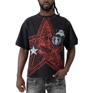Smoke Rise Men's Chaos Abyss Crop Tee - Black/Red