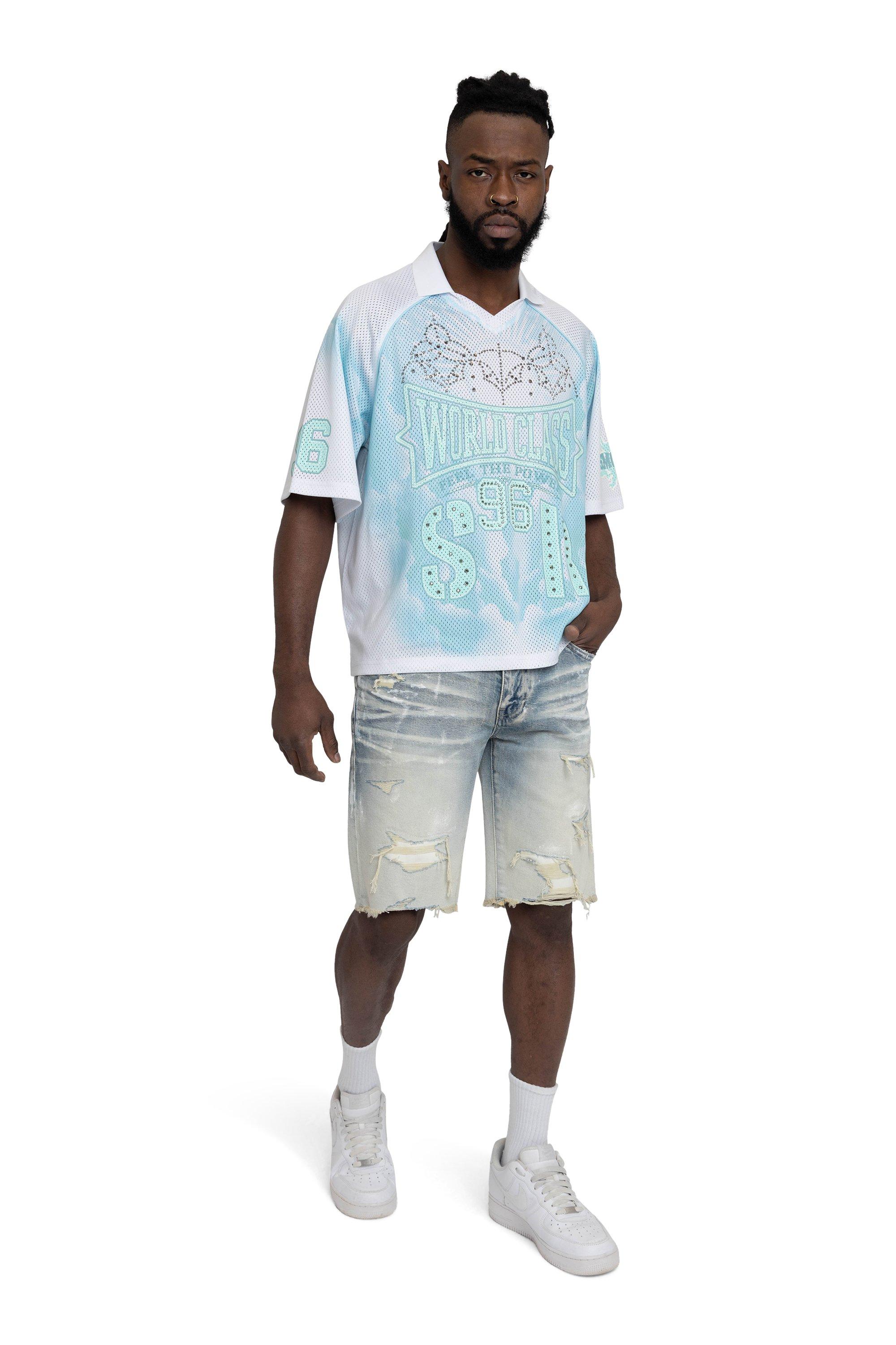 Smoke Rise Men's World Class Mesh Polo - Mint - MINT Thumbnail View 5