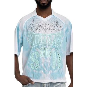 Smoke Rise Men's World Class Mesh Polo - Mint