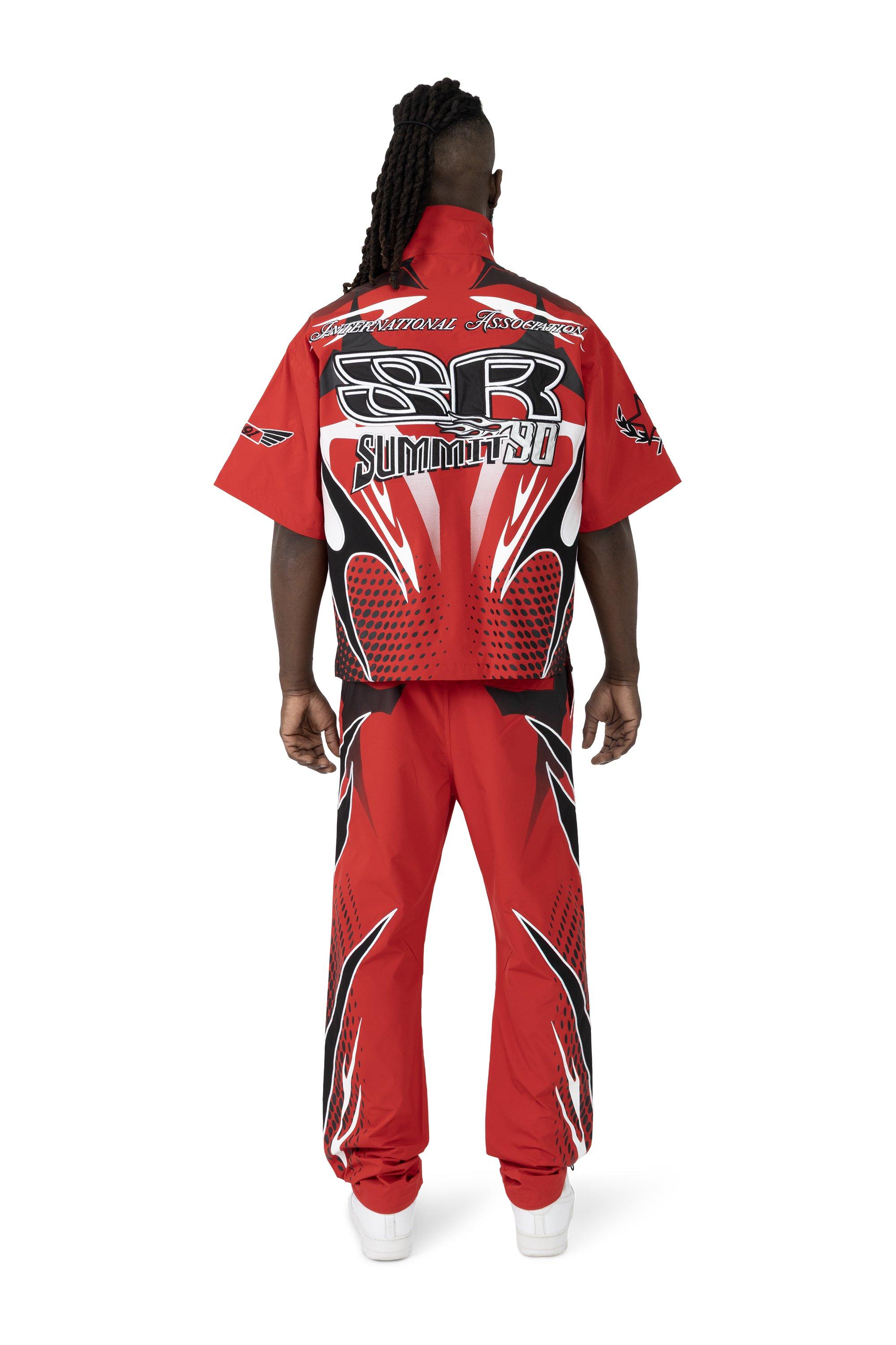 Smoke Rise Men's Republic Windbreaker Pants - Red - RED Thumbnail View 2