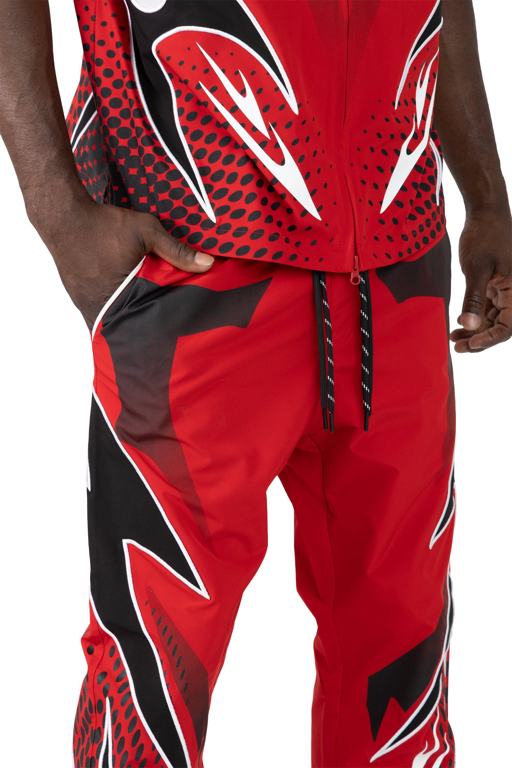 Smoke Rise Men's Republic Windbreaker Pants - Red - RED Thumbnail View 7