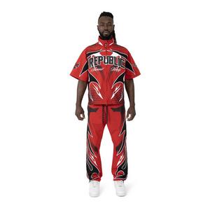 Smoke Rise Men's Republic Windbreaker Pants - Red