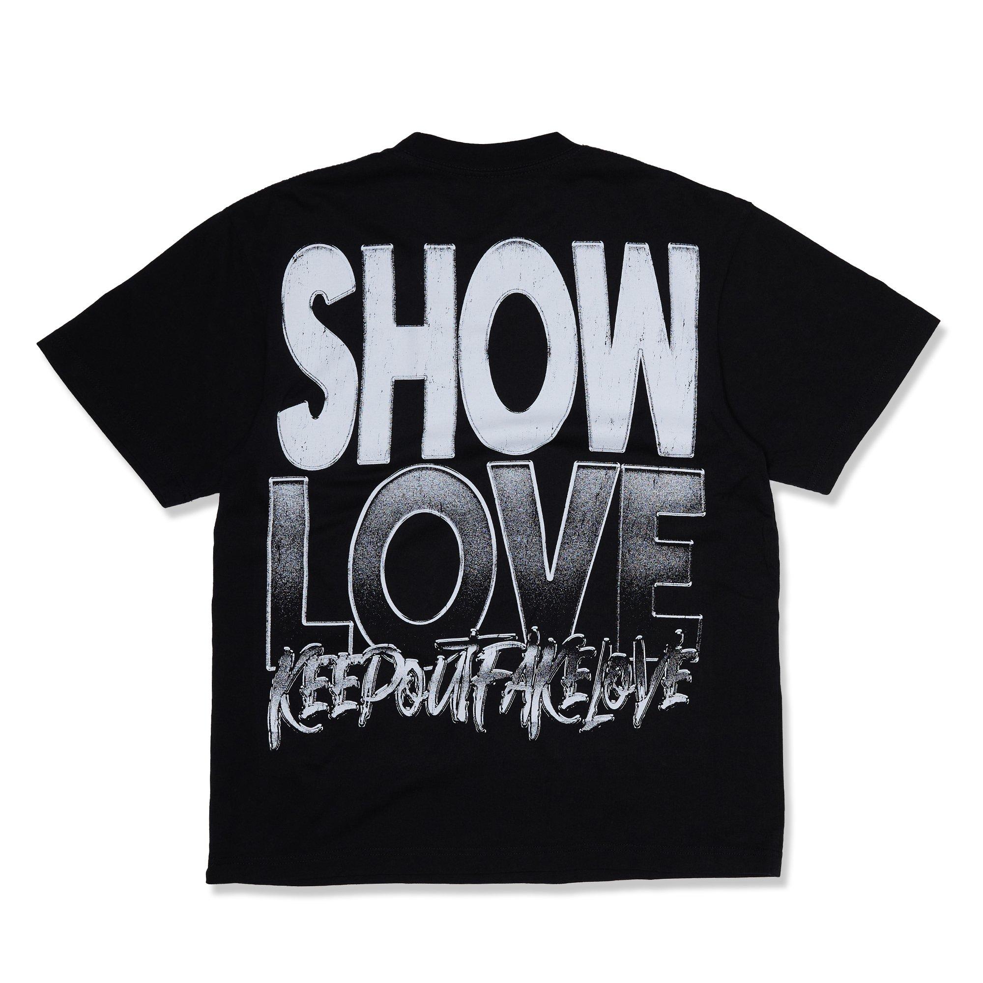 Men's Free Love Graphic Tee - Black/White | Hibbett