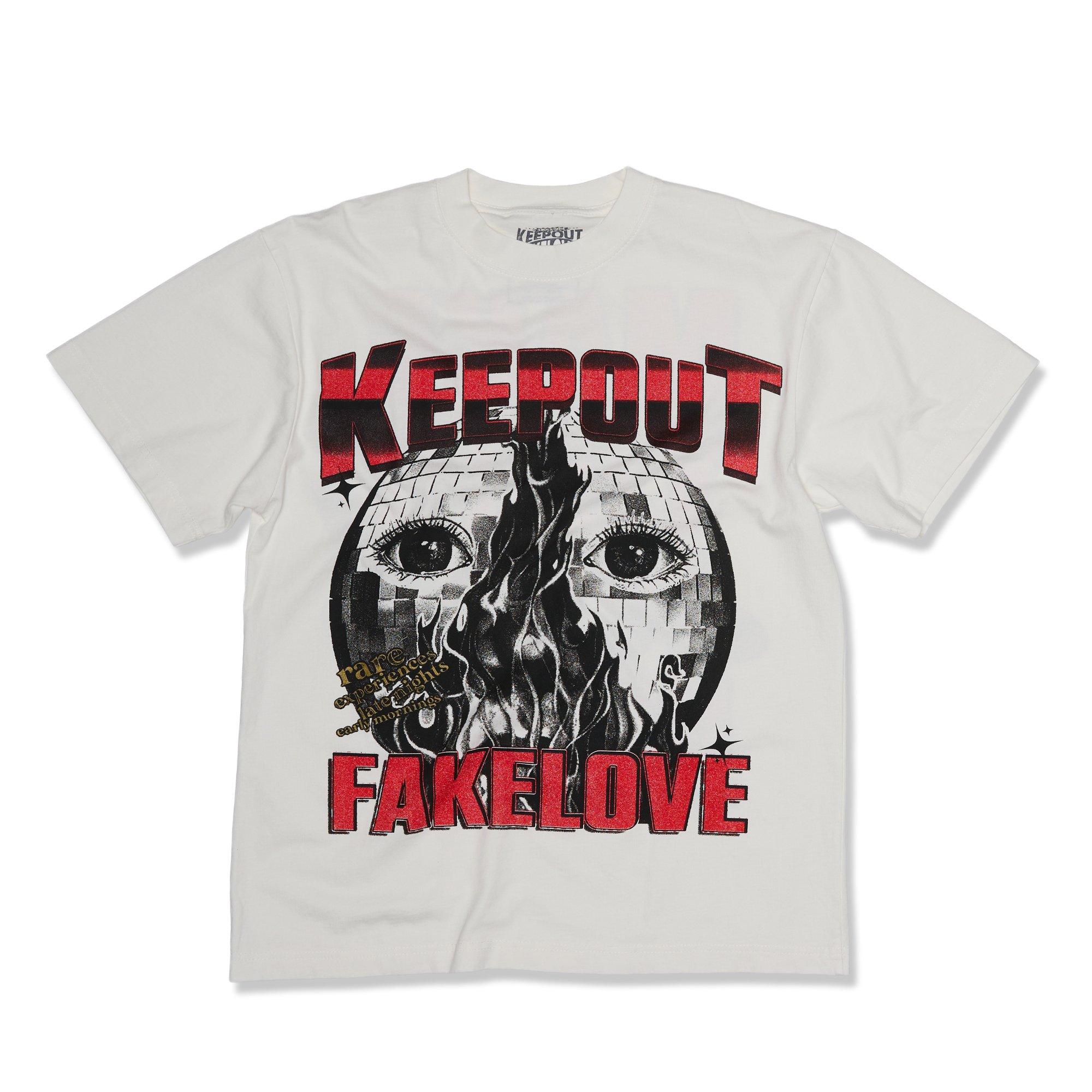 KEEPOUTFAKELOVE Men's Soulfull Tee - White - WHITE Thumbnail View 1