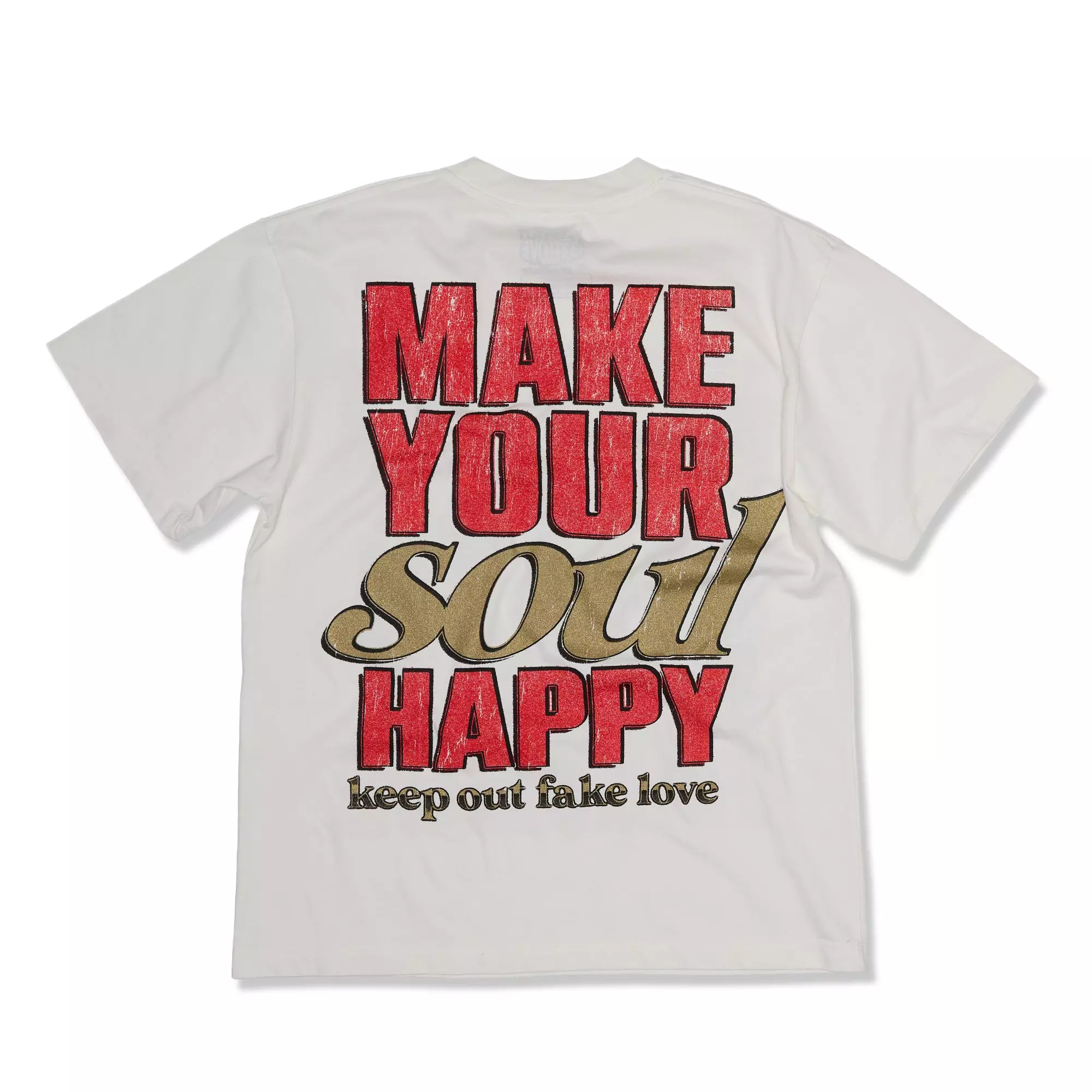 KEEPOUTFAKELOVE Men's Soulfull Tee - White - WHITE