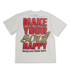 KEEPOUTFAKELOVE Men's Soulfull Tee - White