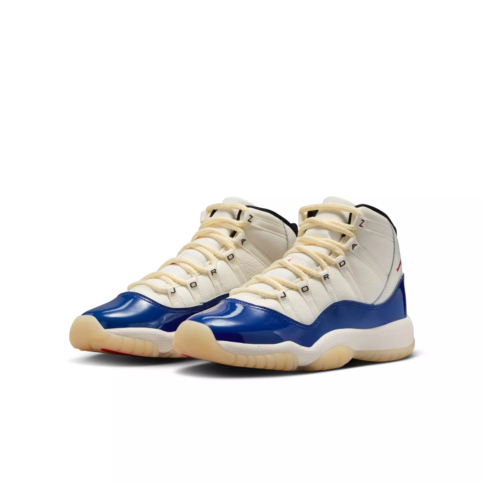 Jordan 11 Retro "Rare Air" Grade School Kids' Shoe - DEEP ROYAL BLUE/FIRE RED/SAIL