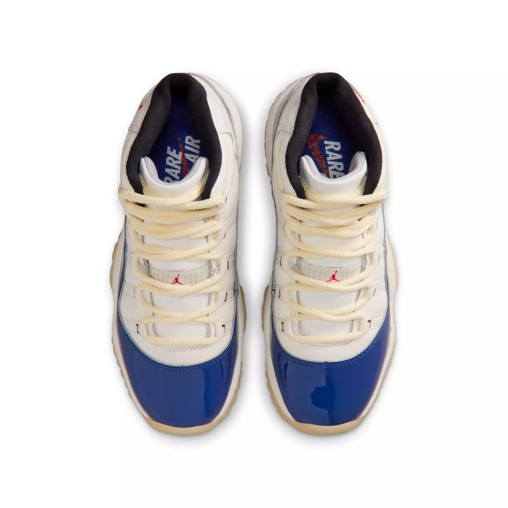 Jordan 11 Retro "Rare Air" Grade School Kids' Shoe - DEEP ROYAL BLUE/FIRE RED/SAIL