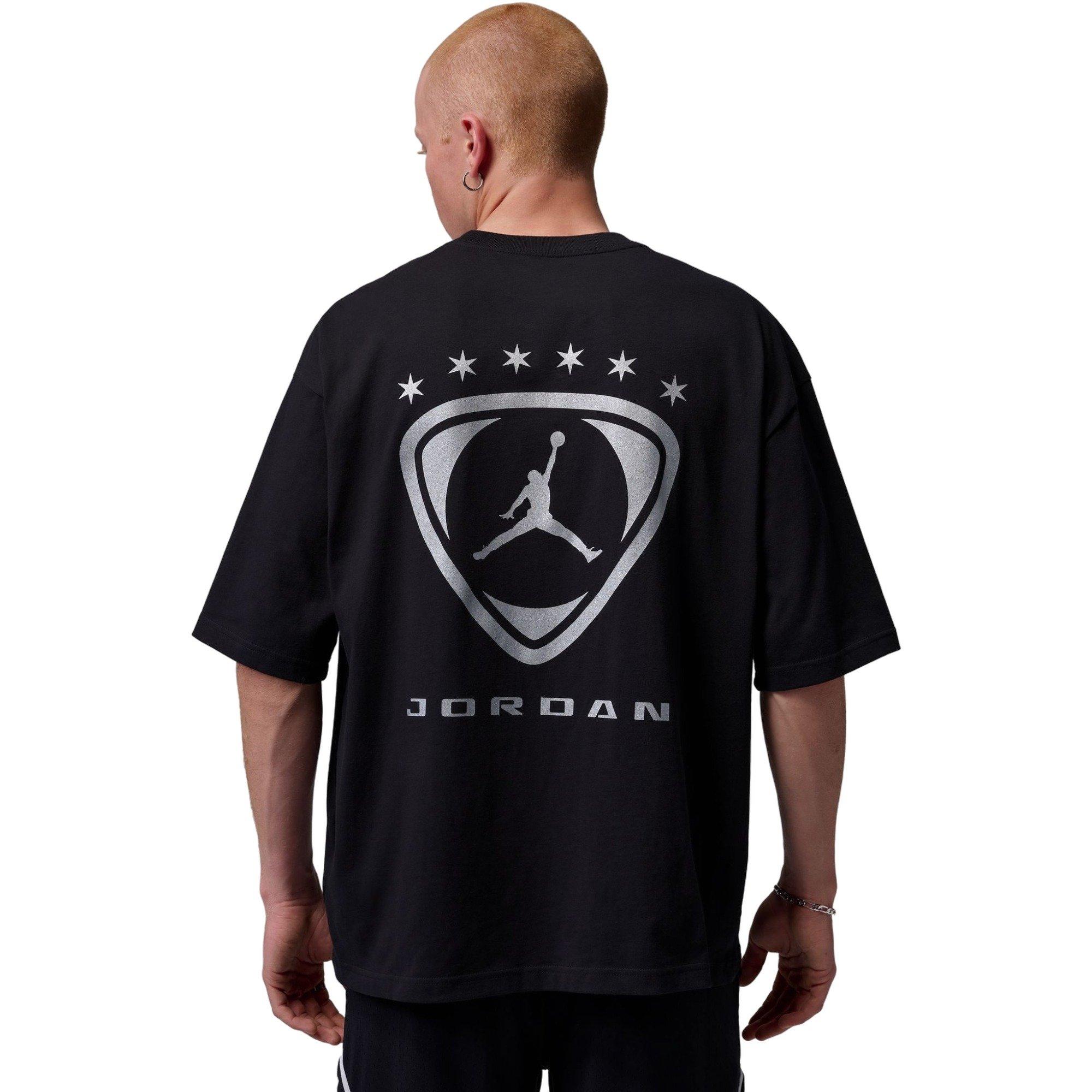 Jordan Men's Brooklyn FC Oversized Graphic Tee - Black - BLACK Thumbnail View 2