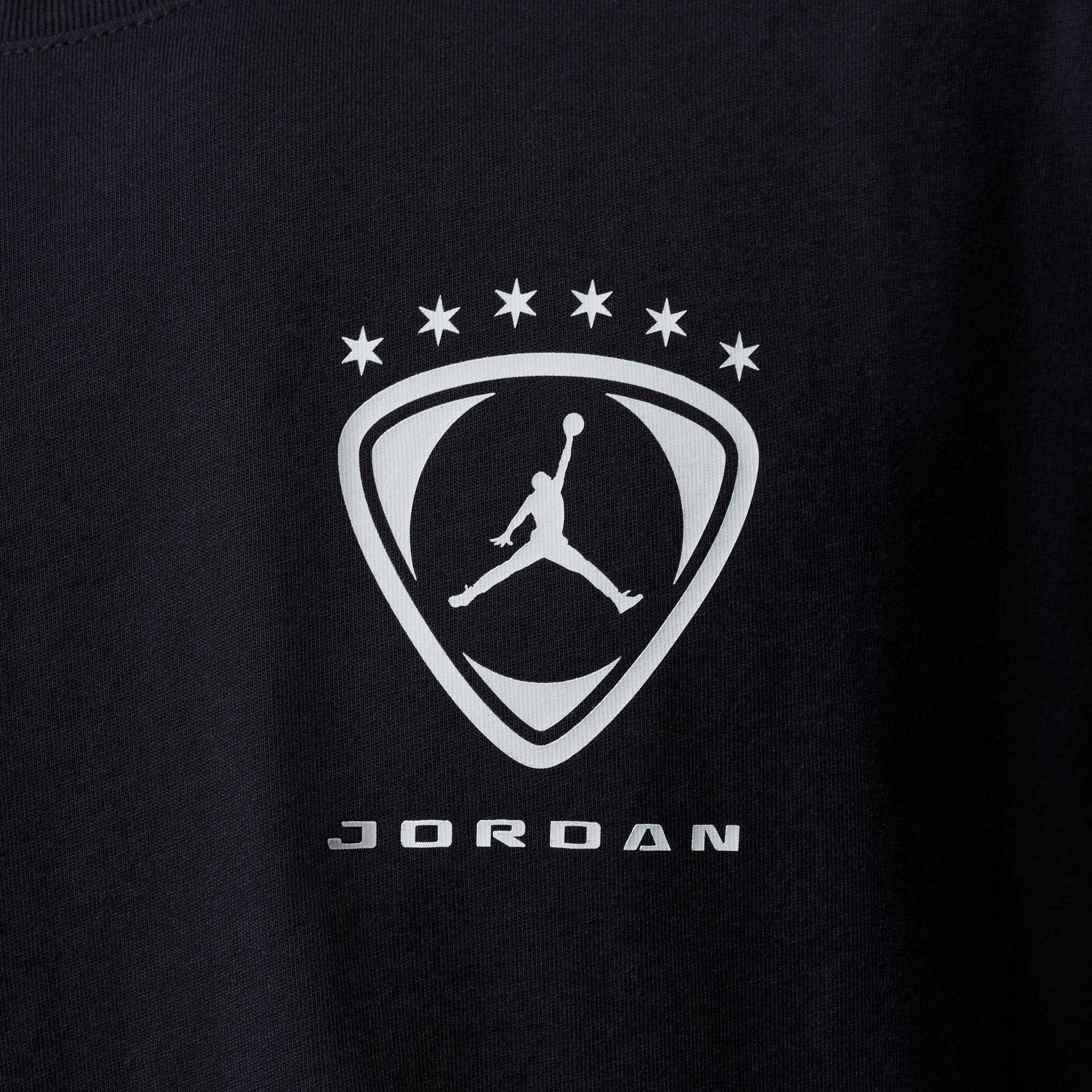 Jordan Men's Brooklyn FC Oversized Graphic Tee - Black - BLACK Thumbnail View 4