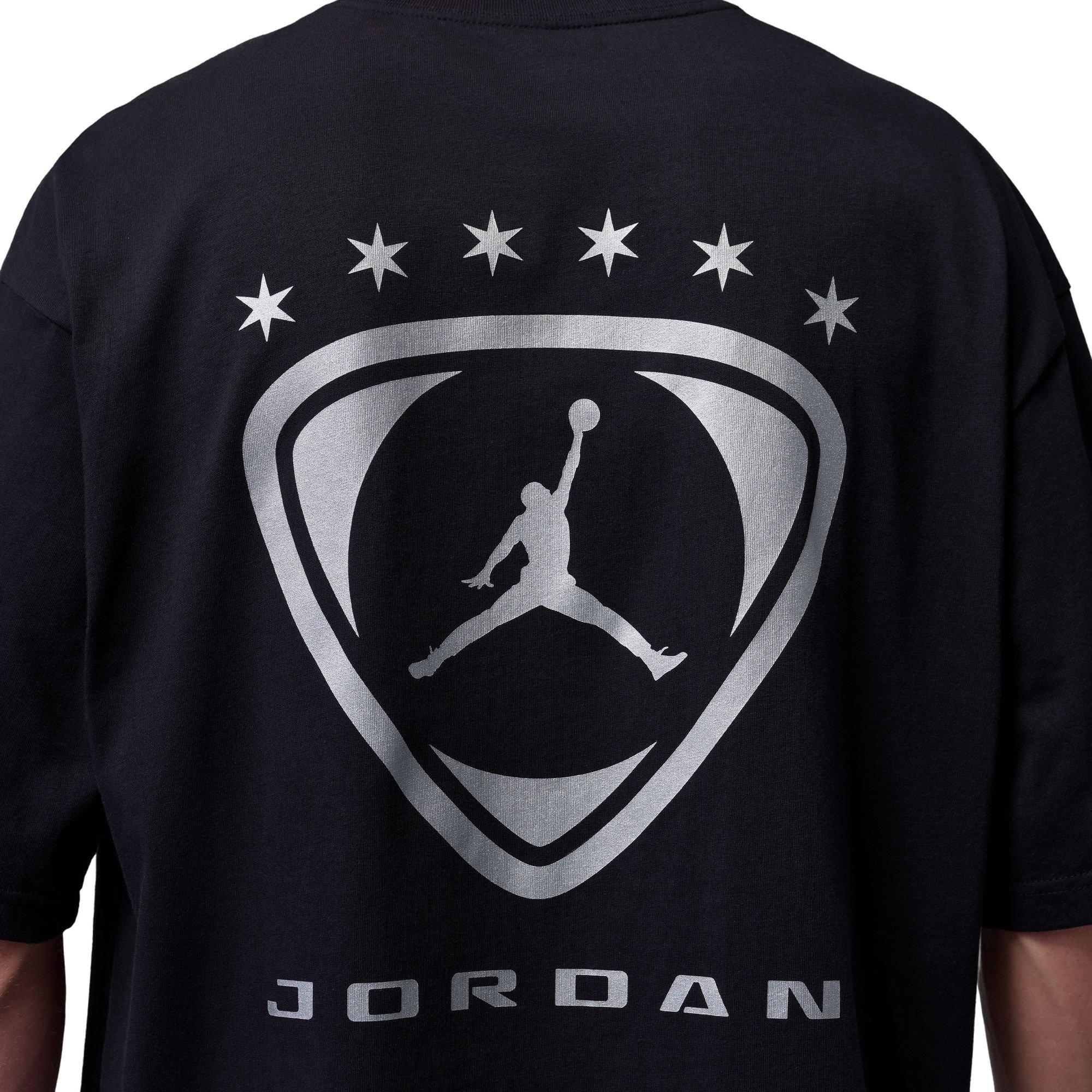 Jordan Men's Brooklyn FC Oversized Graphic Tee - Black - BLACK Thumbnail View 5