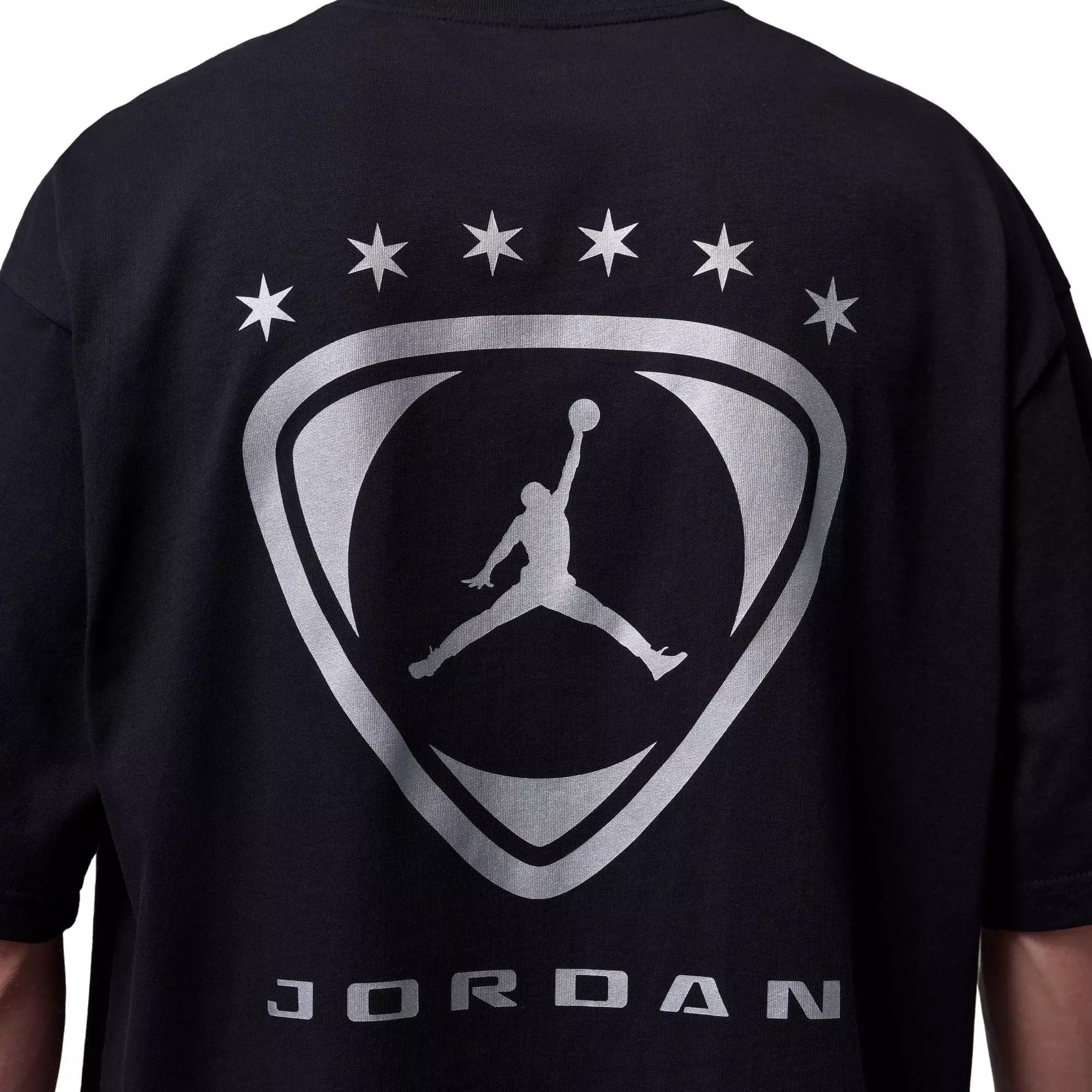 Jordan Men's Brooklyn FC Oversized Graphic Tee - Black - BLACK