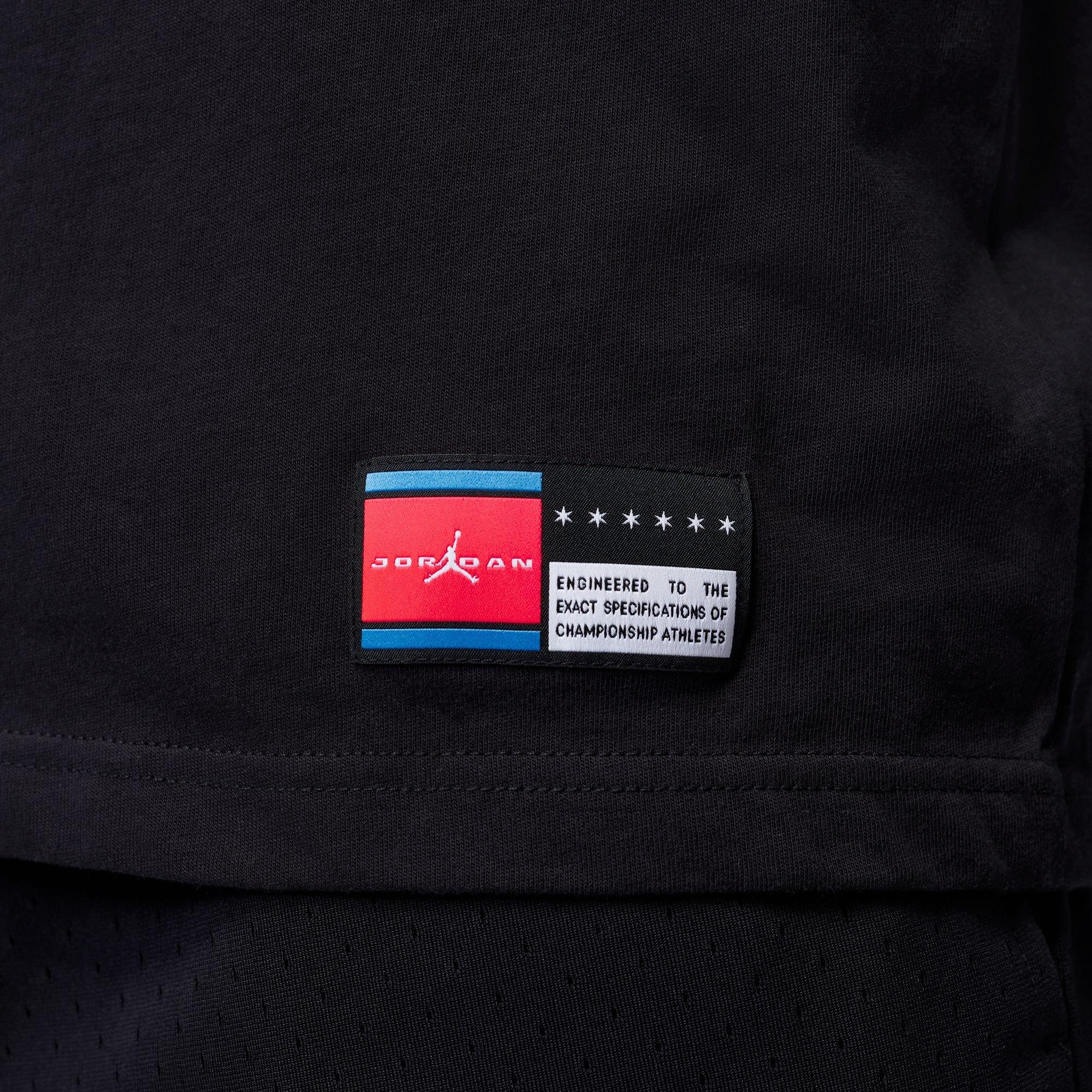 Jordan Men's Brooklyn FC Oversized Graphic Tee - Black - BLACK Thumbnail View 6