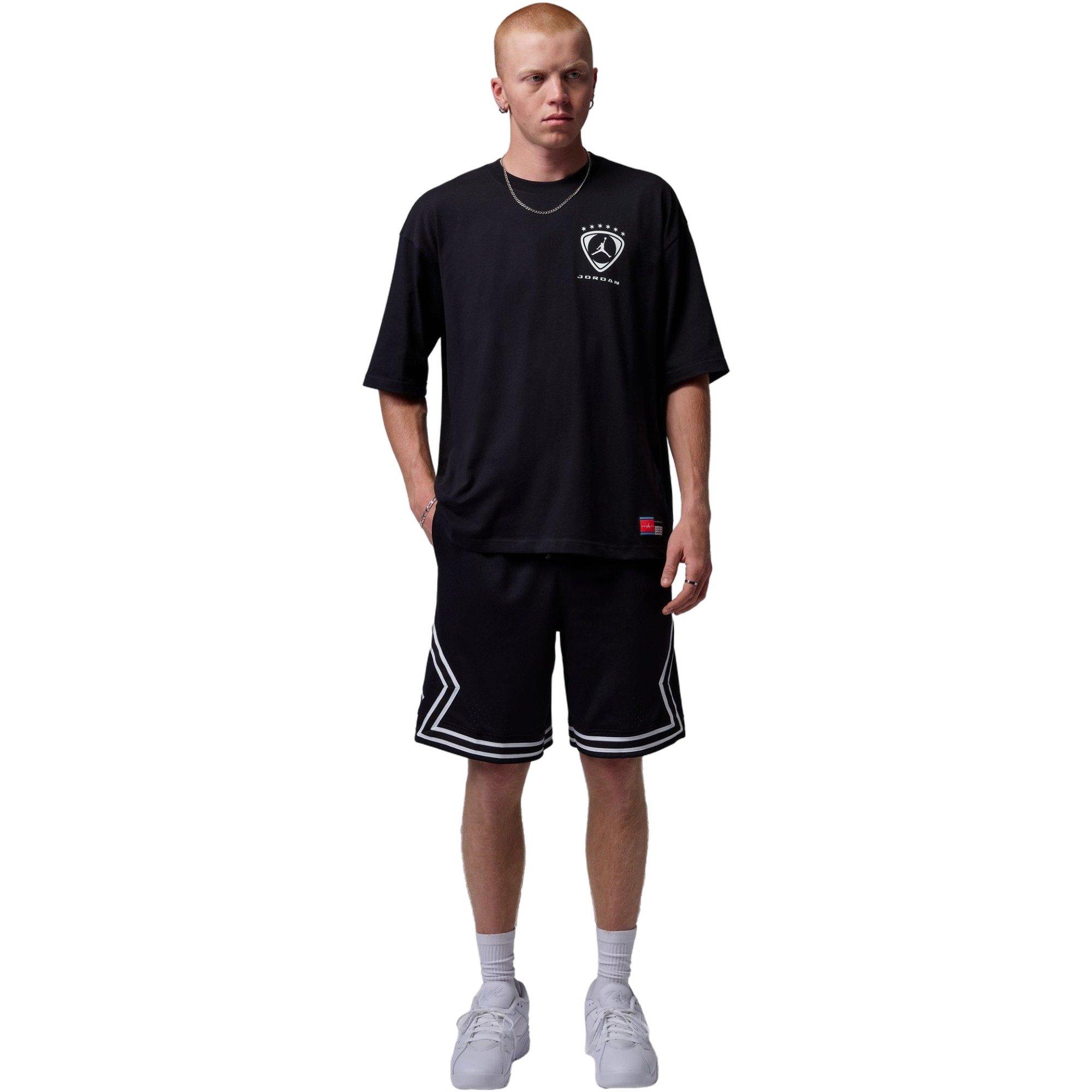 Jordan Men's Brooklyn FC Oversized Graphic Tee - Black - BLACK Thumbnail View 7
