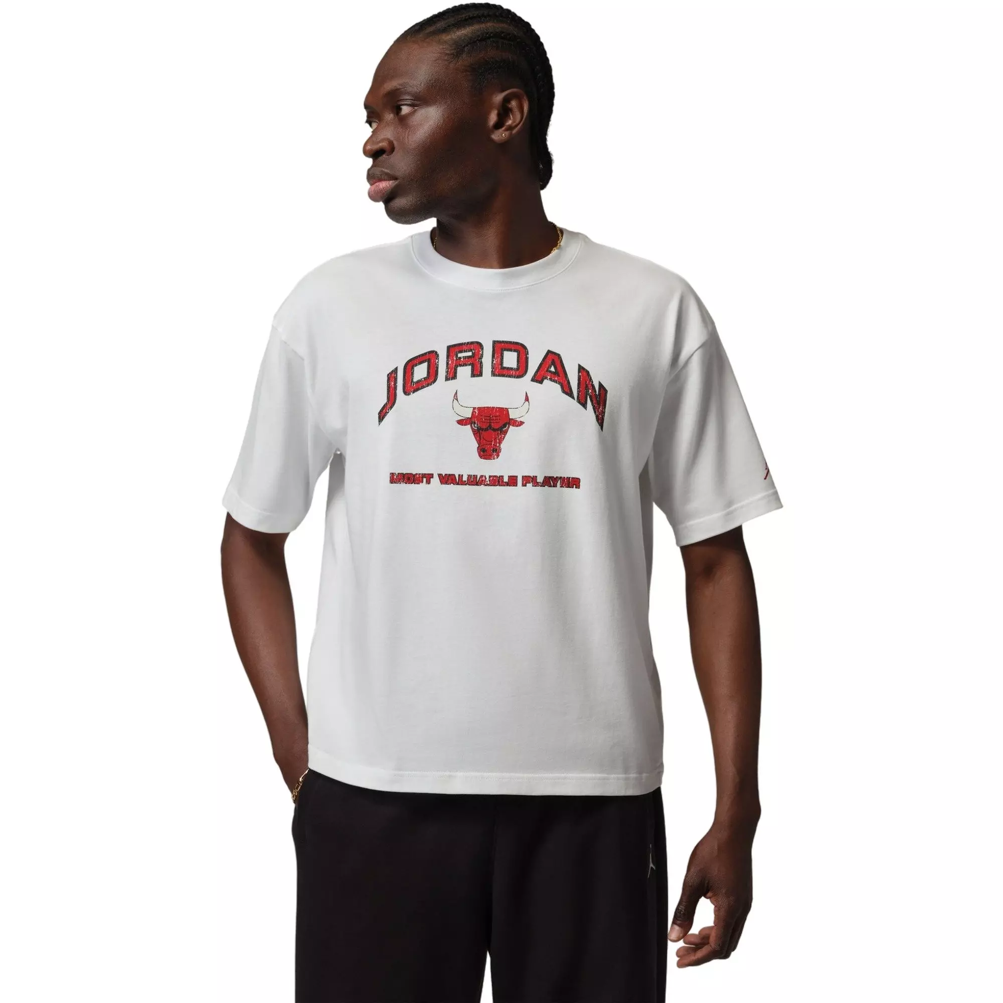 Jordan Men's Flight Essentials Boxy Graphic Tee - WHITE