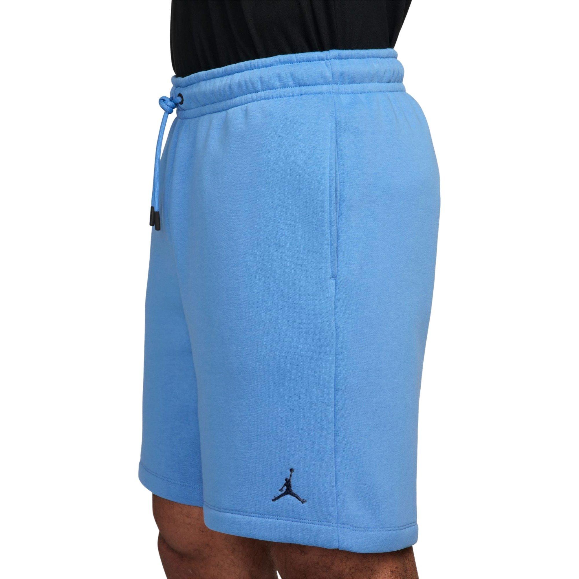 Jordan Men's Brooklyn Fleece Shorts - Blue - LT BLUE Thumbnail View 3
