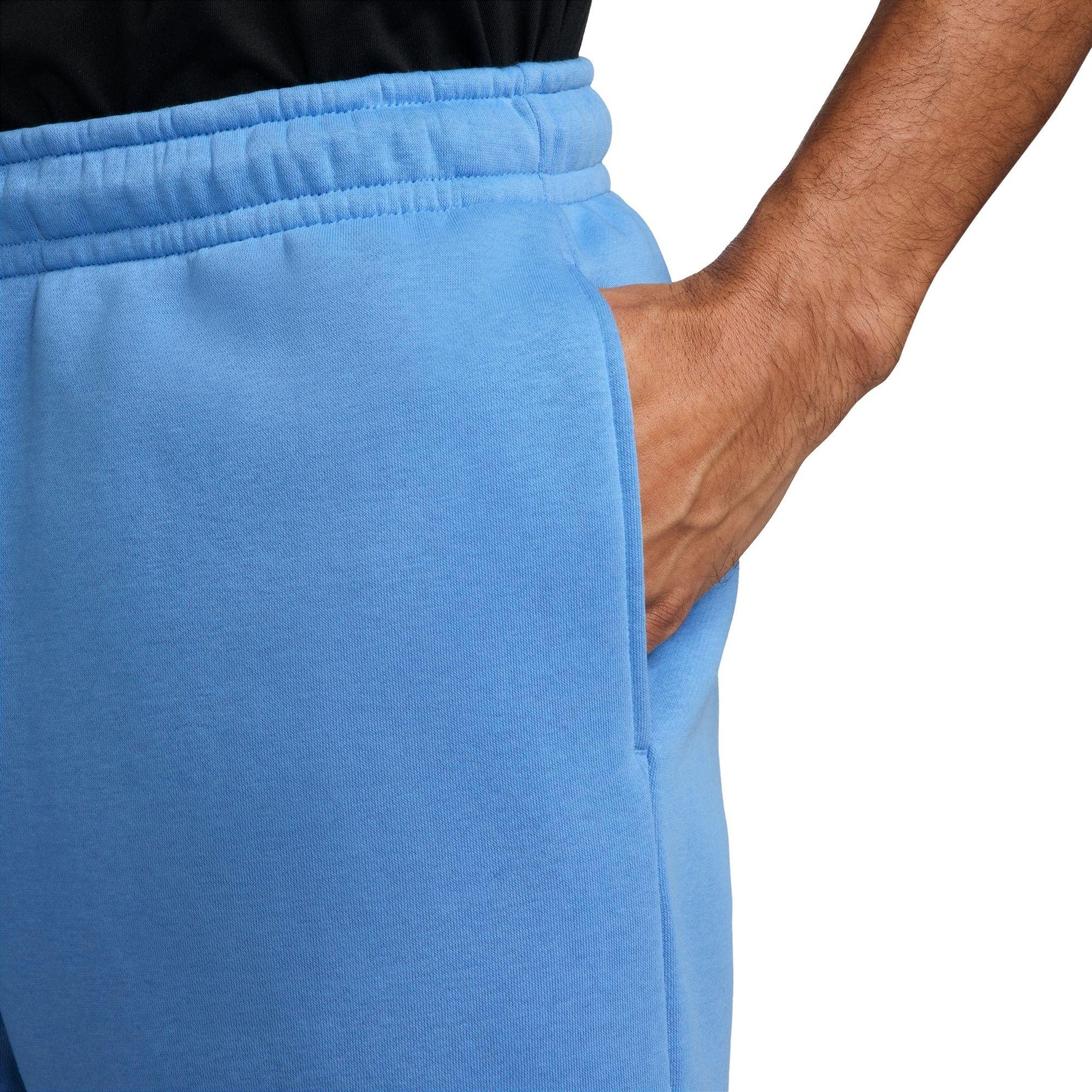 Jordan Men's Brooklyn Fleece Shorts - Blue - LT BLUE Thumbnail View 4