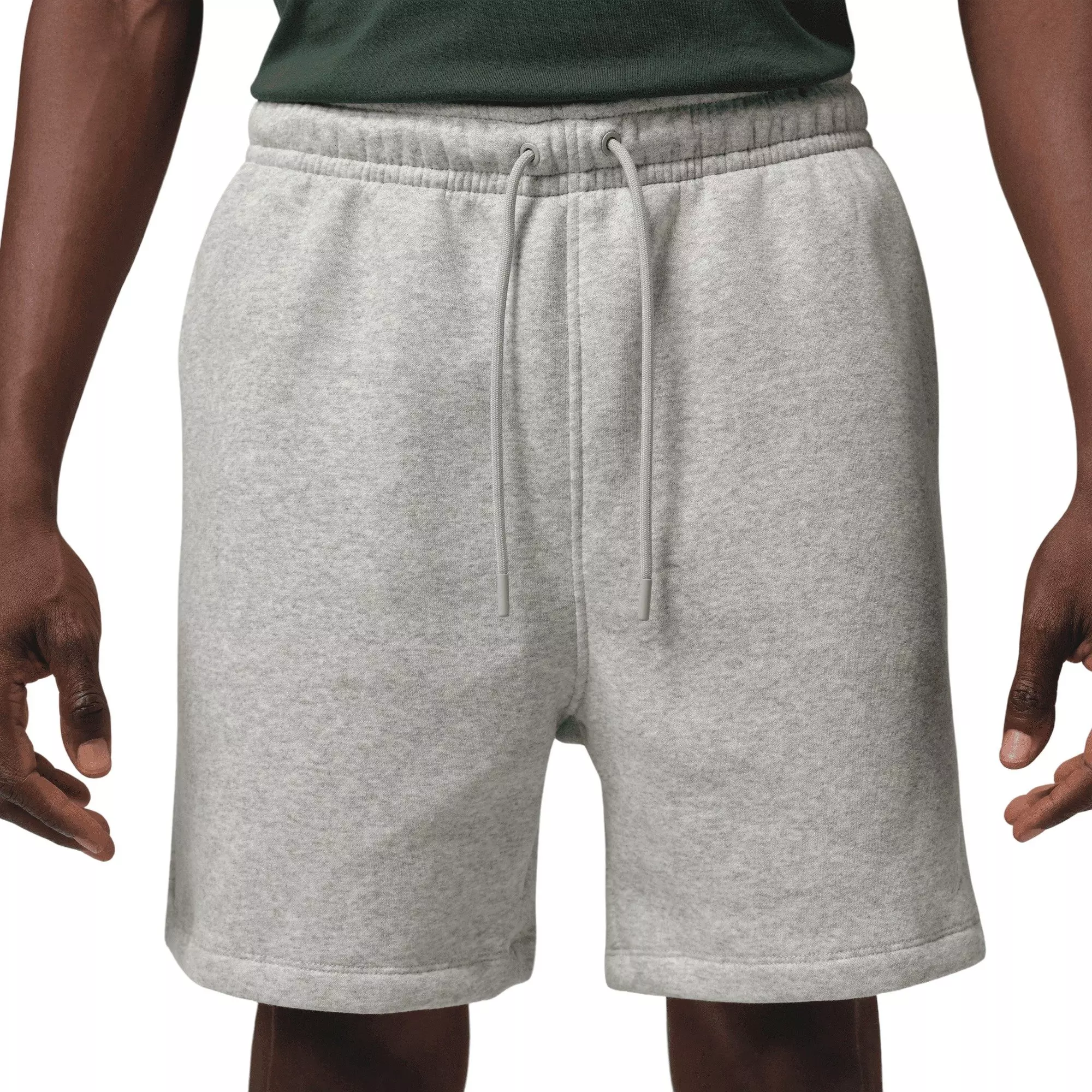 Jordan Men's Brooklyn Fleece Shorts - Light Grey - GREY