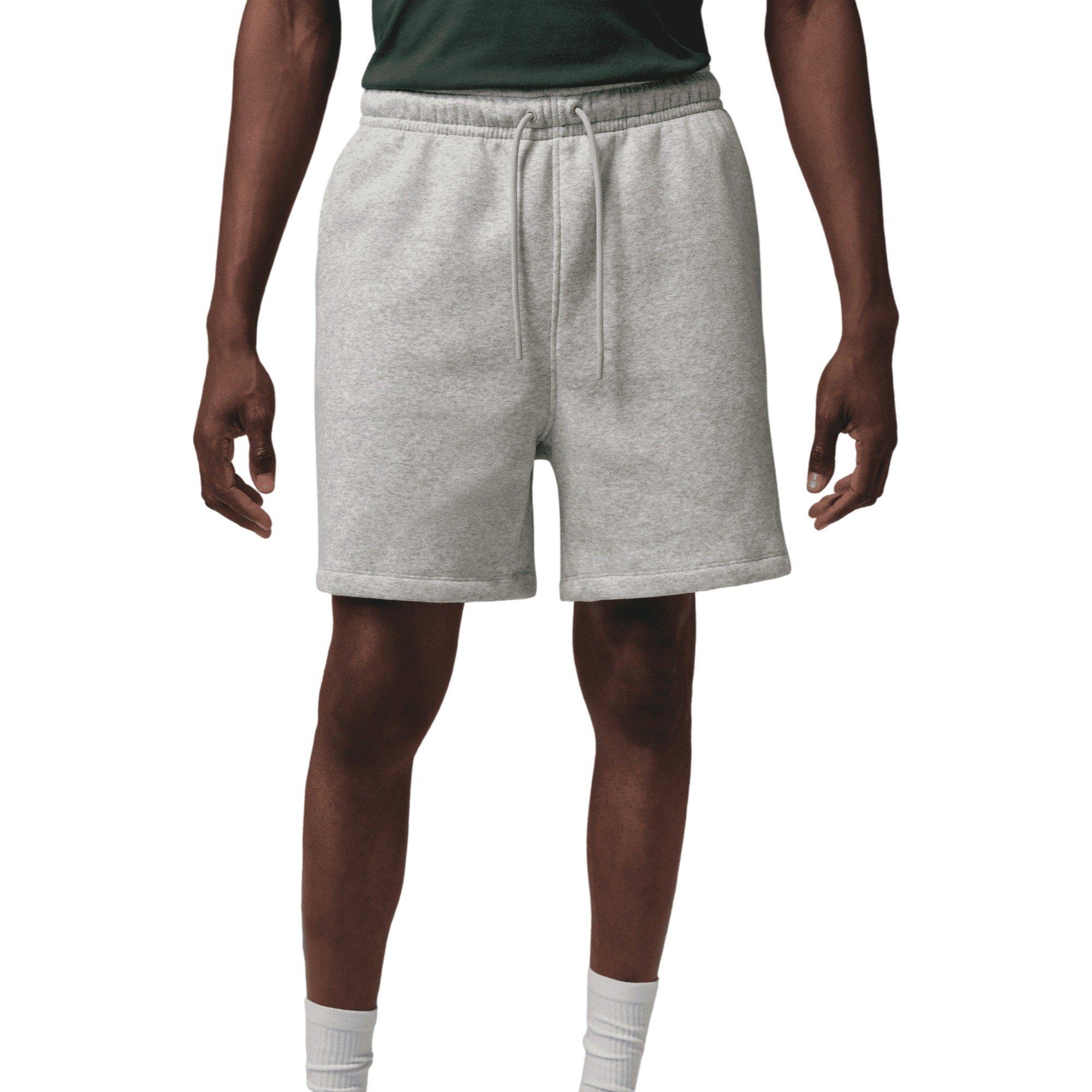 Jordan Men's Brooklyn Fleece Shorts - Light Grey - GREY Thumbnail View 3