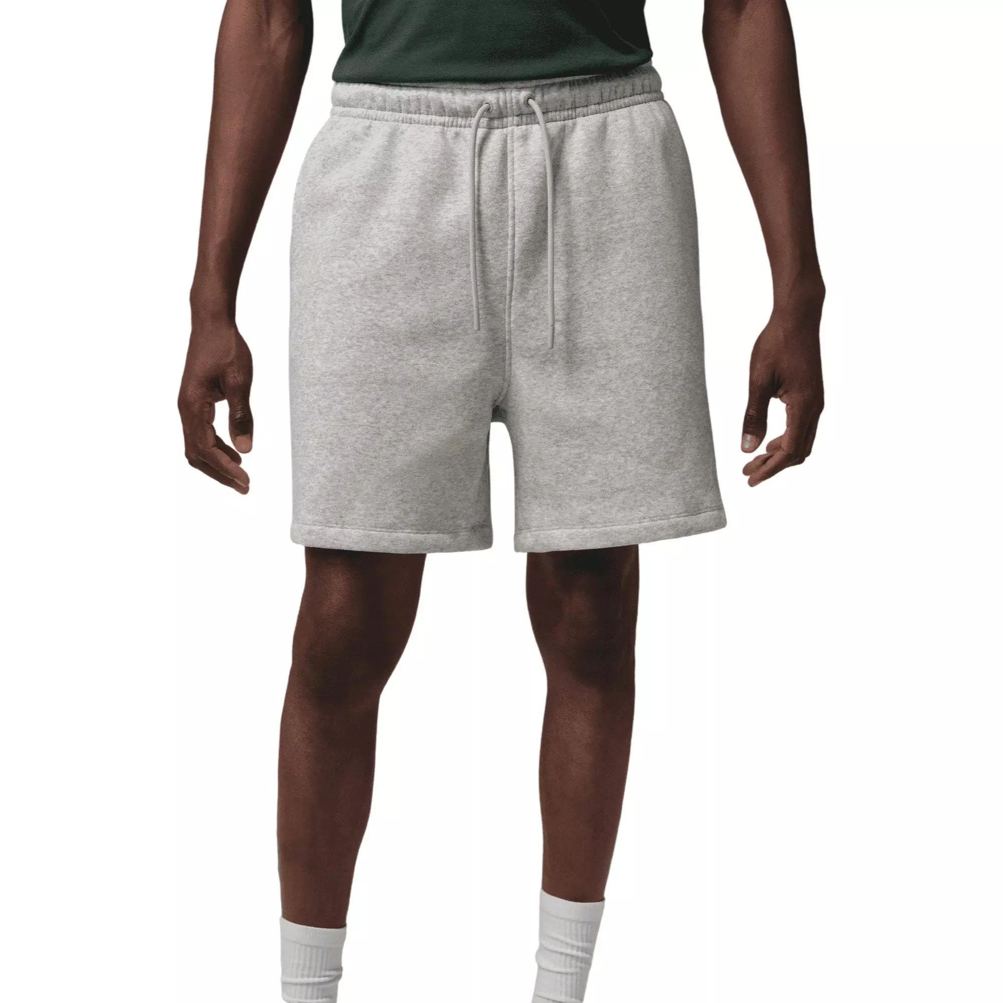 Jordan Men's Brooklyn Fleece Shorts - Light Grey - GREY