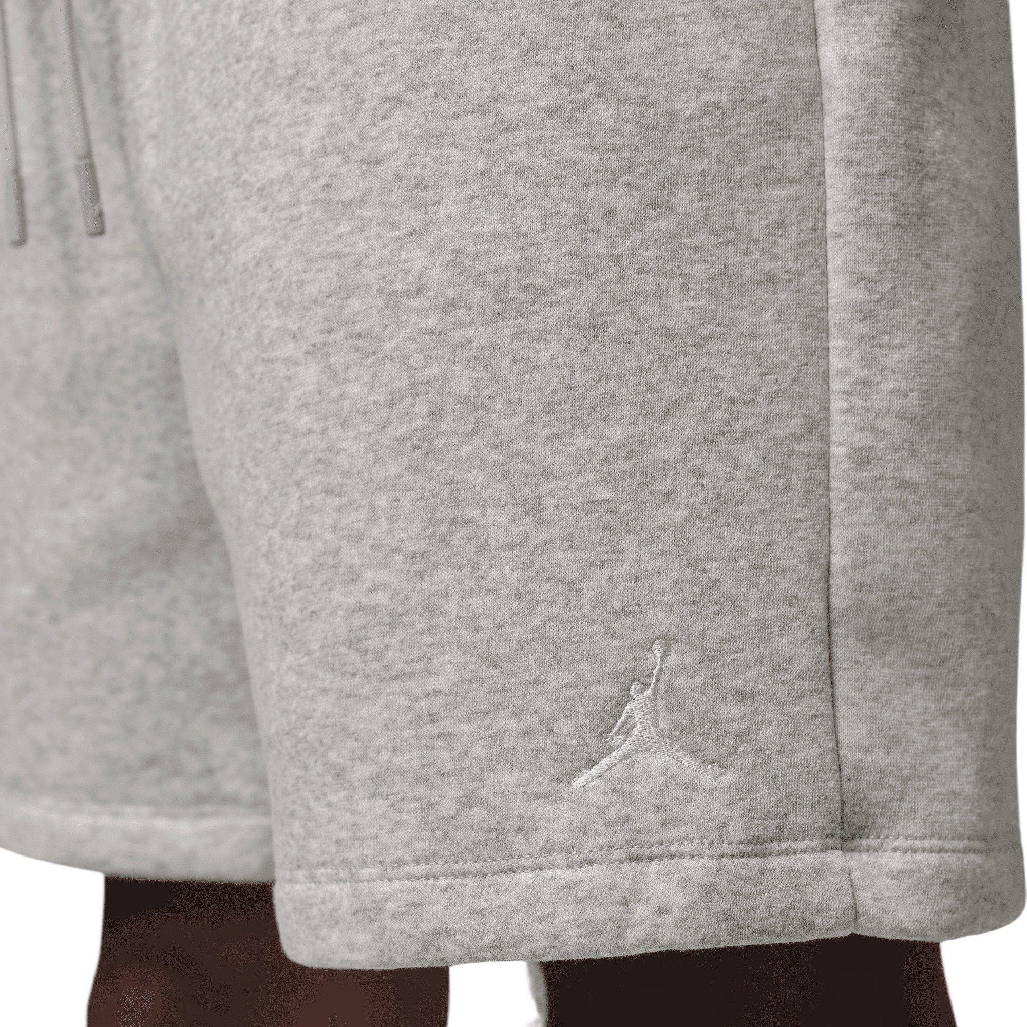 Jordan Men's Brooklyn Fleece Shorts - Light Grey - GREY Thumbnail View 6