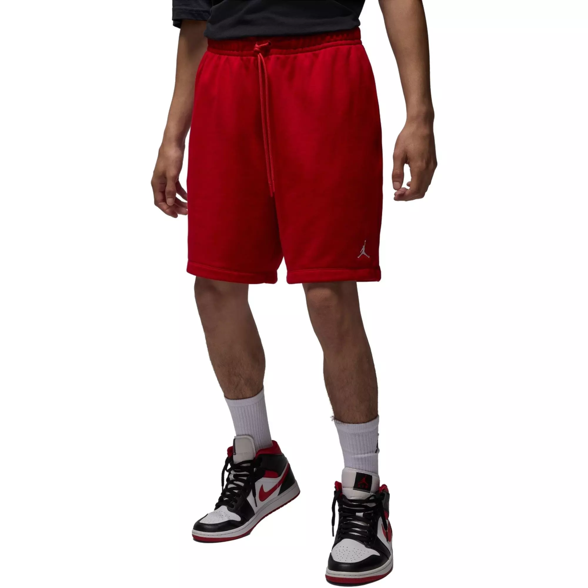 Jordan Men's Brooklyn Fleece Shorts-Red - RED