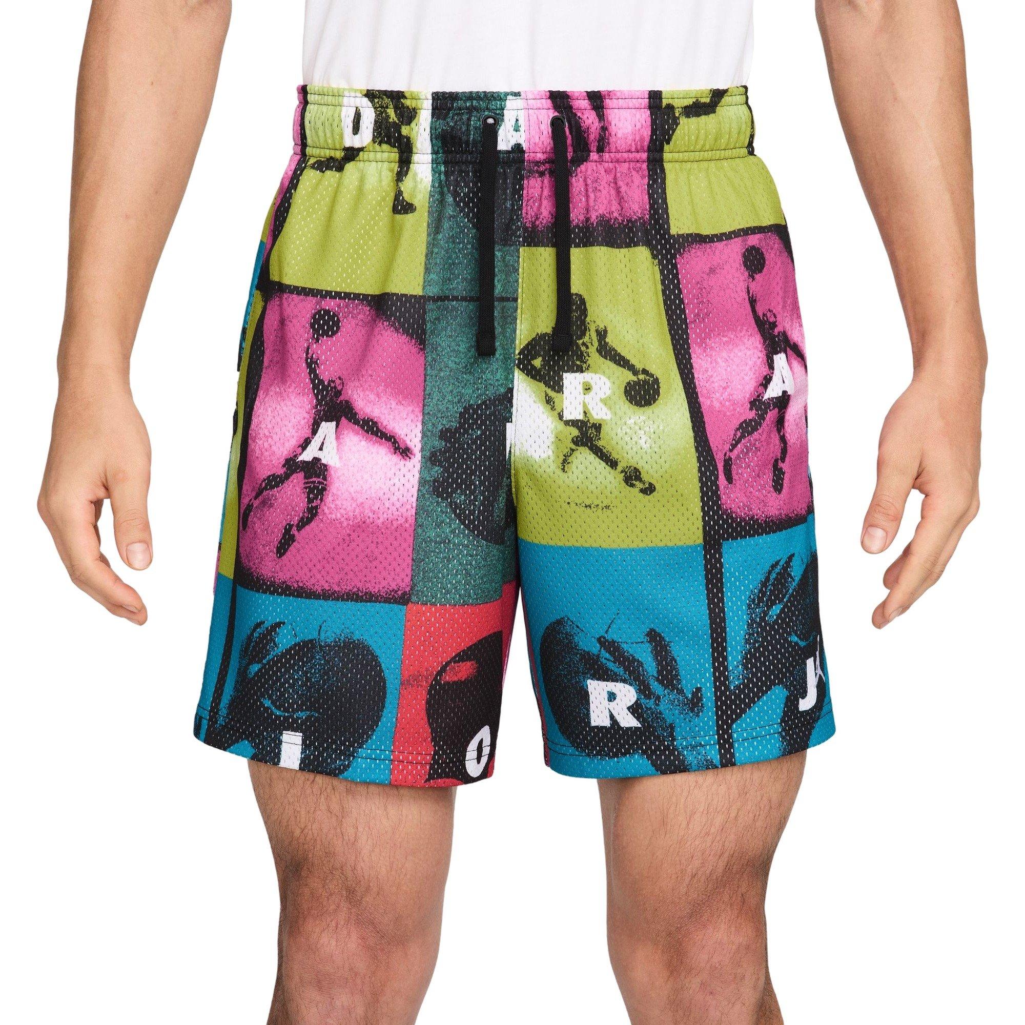 Jordan Men's Brooklyn Printed Mesh Shorts - MULTI-COLOR Thumbnail View 1