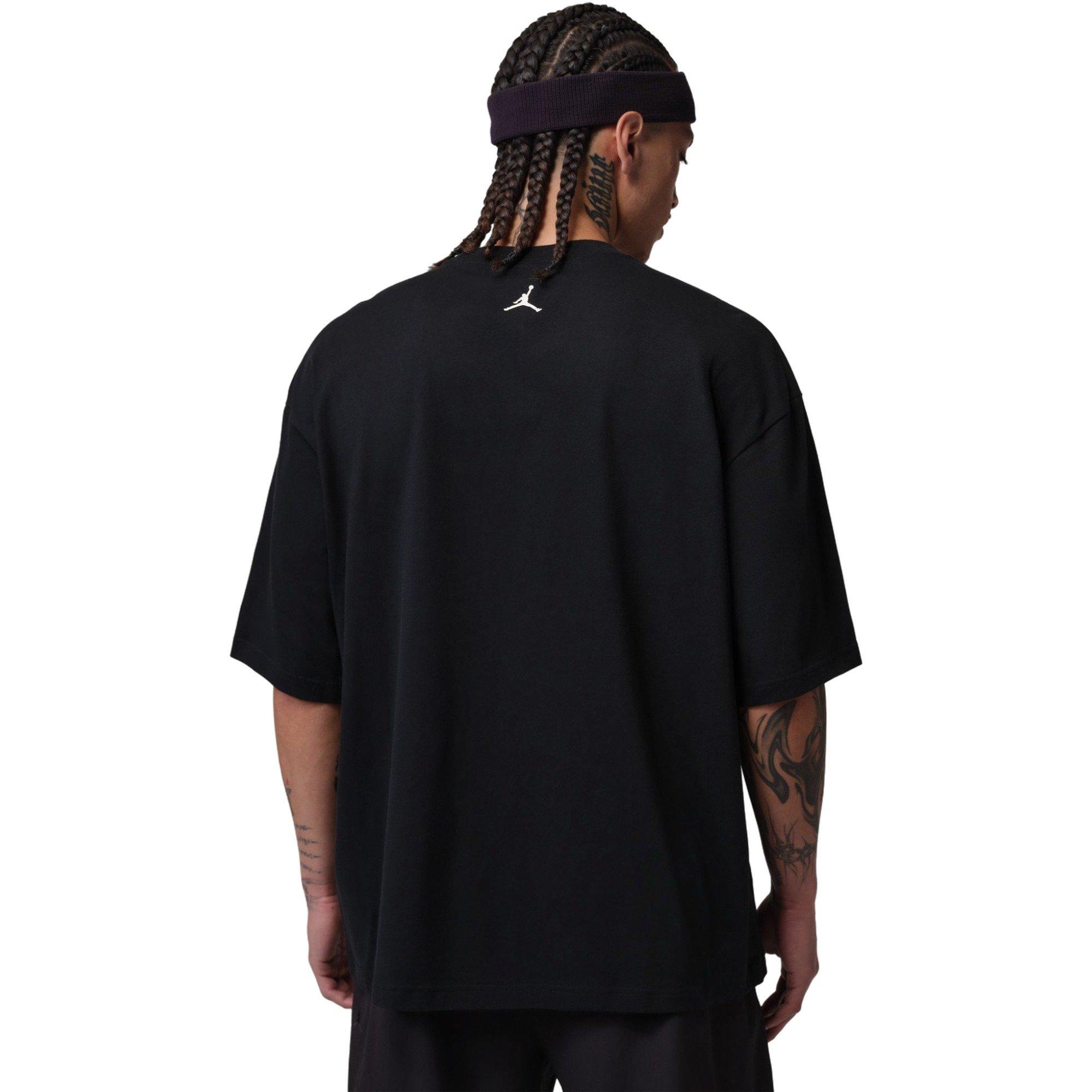 Jordan Men's Dri-FIT Sport Graphic Tee - BLACK Thumbnail View 2