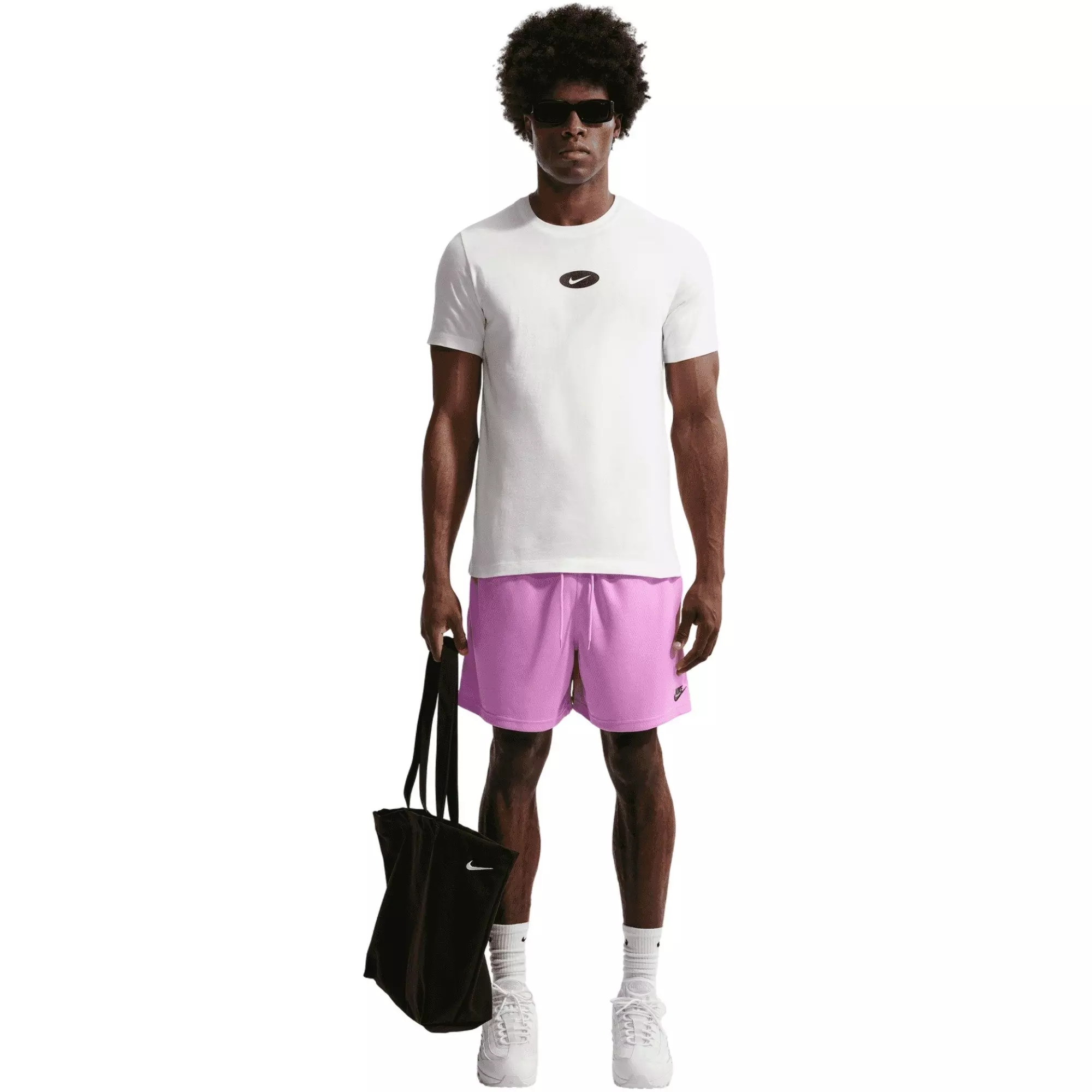 Nike Men's Sportswear Mt. Olympus Tee - White/Black - WHITE/BLACK