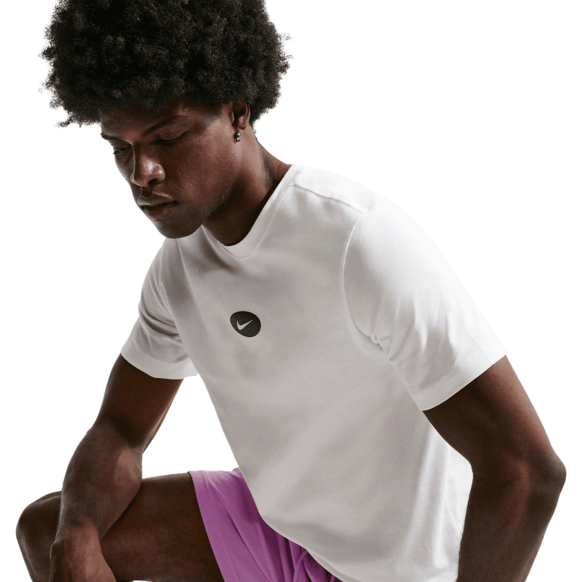 Nike Men's Sportswear Tee - White/Black - WHITE/BLACK Thumbnail View 3