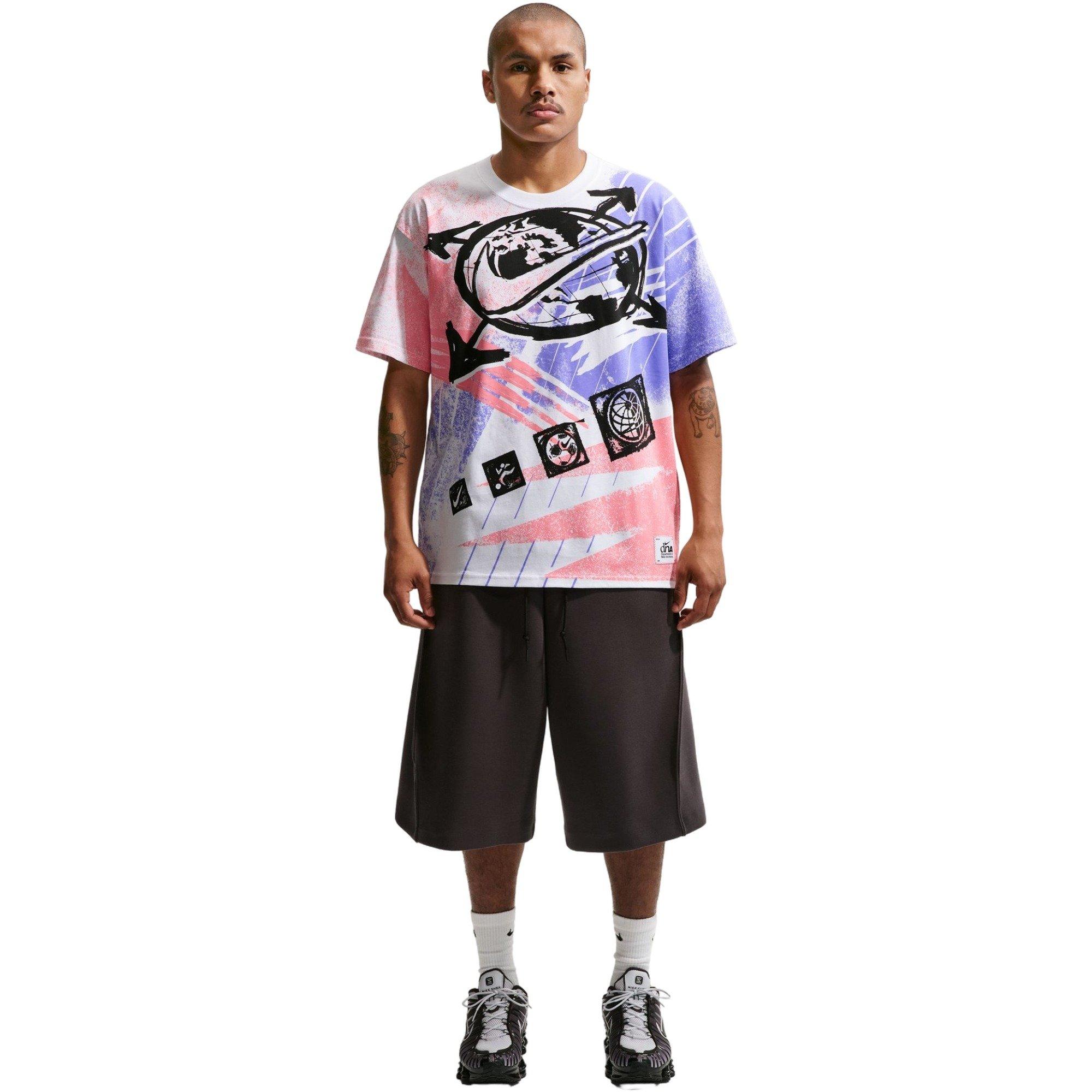 Nike Men's Sportswear Tee - White/Red/Blue - WHITE/RED/BLUE Thumbnail View 1